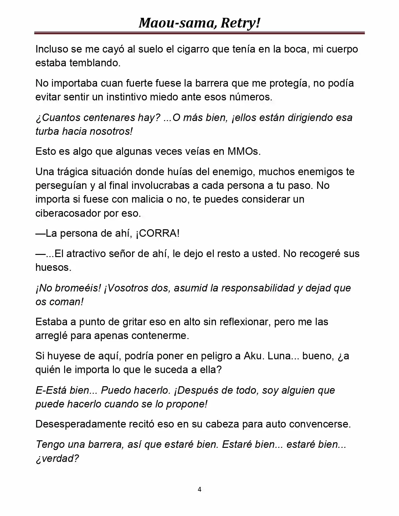 Maou-sama, Retry! (Novela) - Capítulo 17 - Página 4 - LectorTMOo