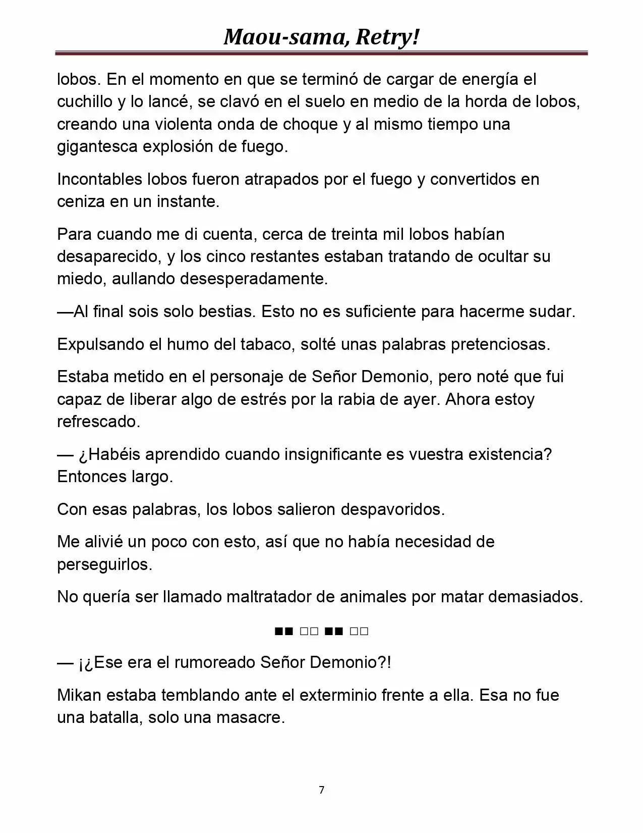 Maou-sama, Retry! (Novela) - Capítulo 17 - Página 7 - LectorTMOo