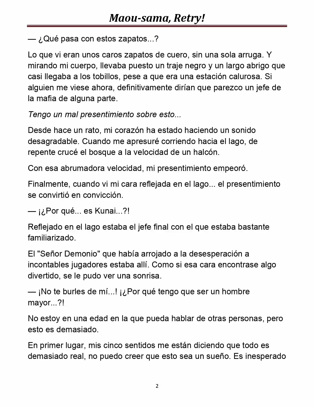 Maou-sama, Retry! (Novela) - Capítulo 2 - Página 2 - LectorTMOo