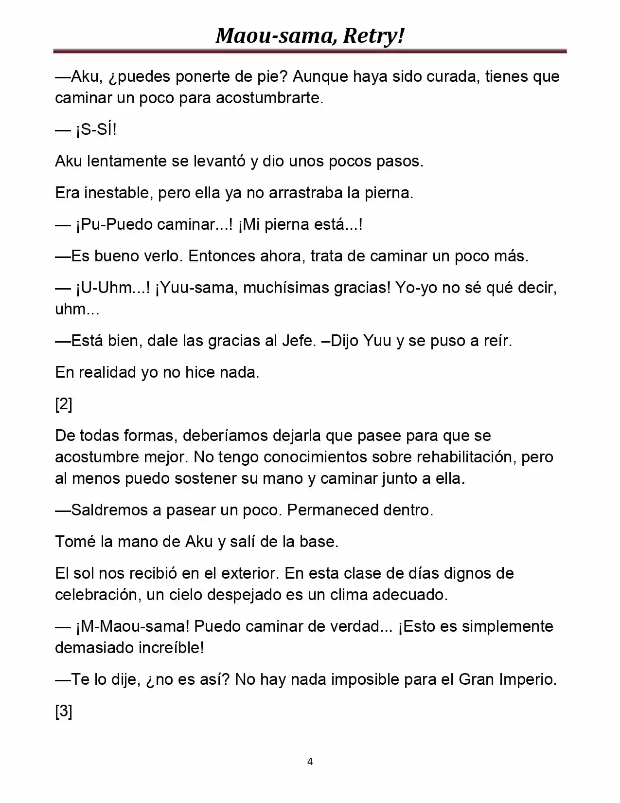 Maou-sama, Retry! (Novela) - Capítulo 20 - Página 4 - LectorTMOo