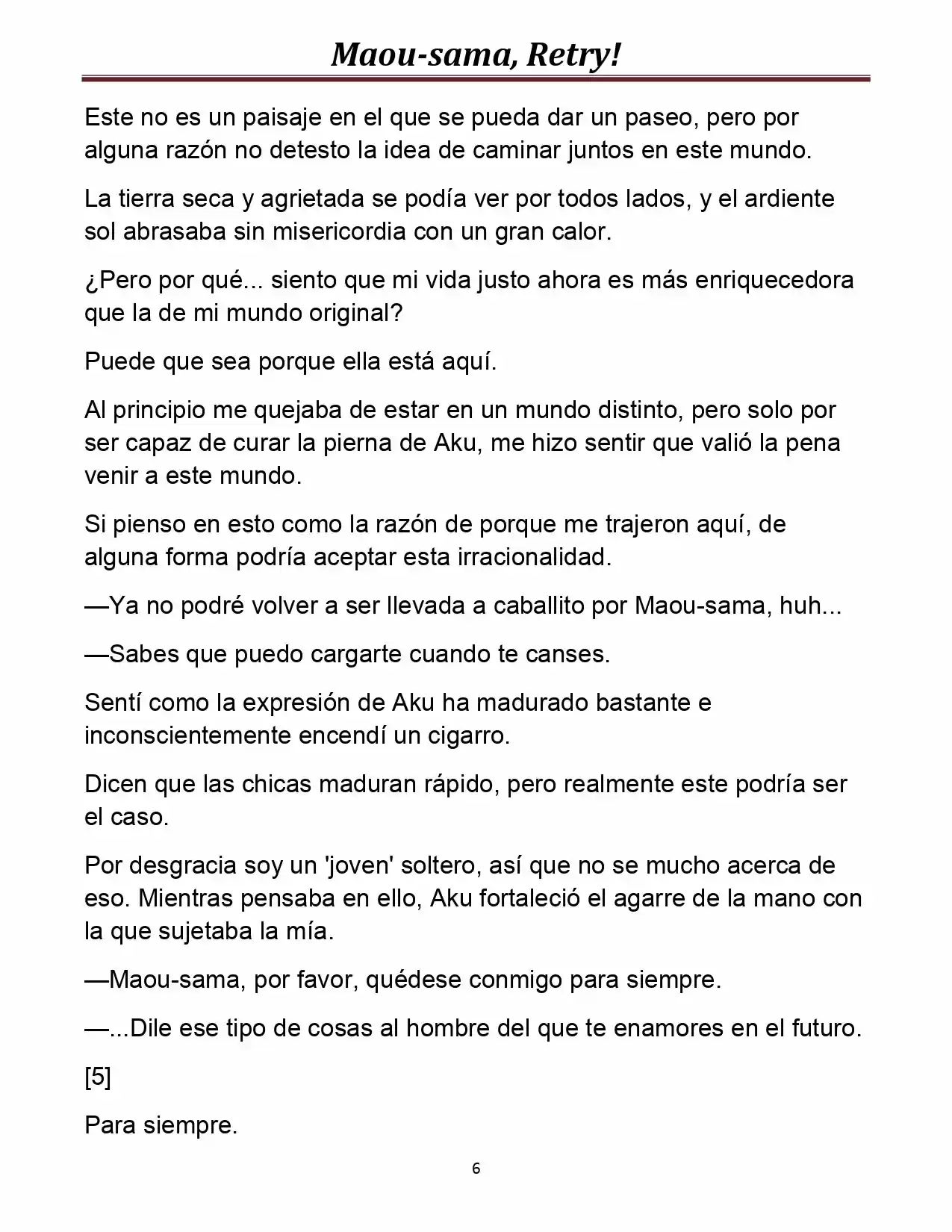 Maou-sama, Retry! (Novela) - Capítulo 20 - Página 6 - LectorTMOo