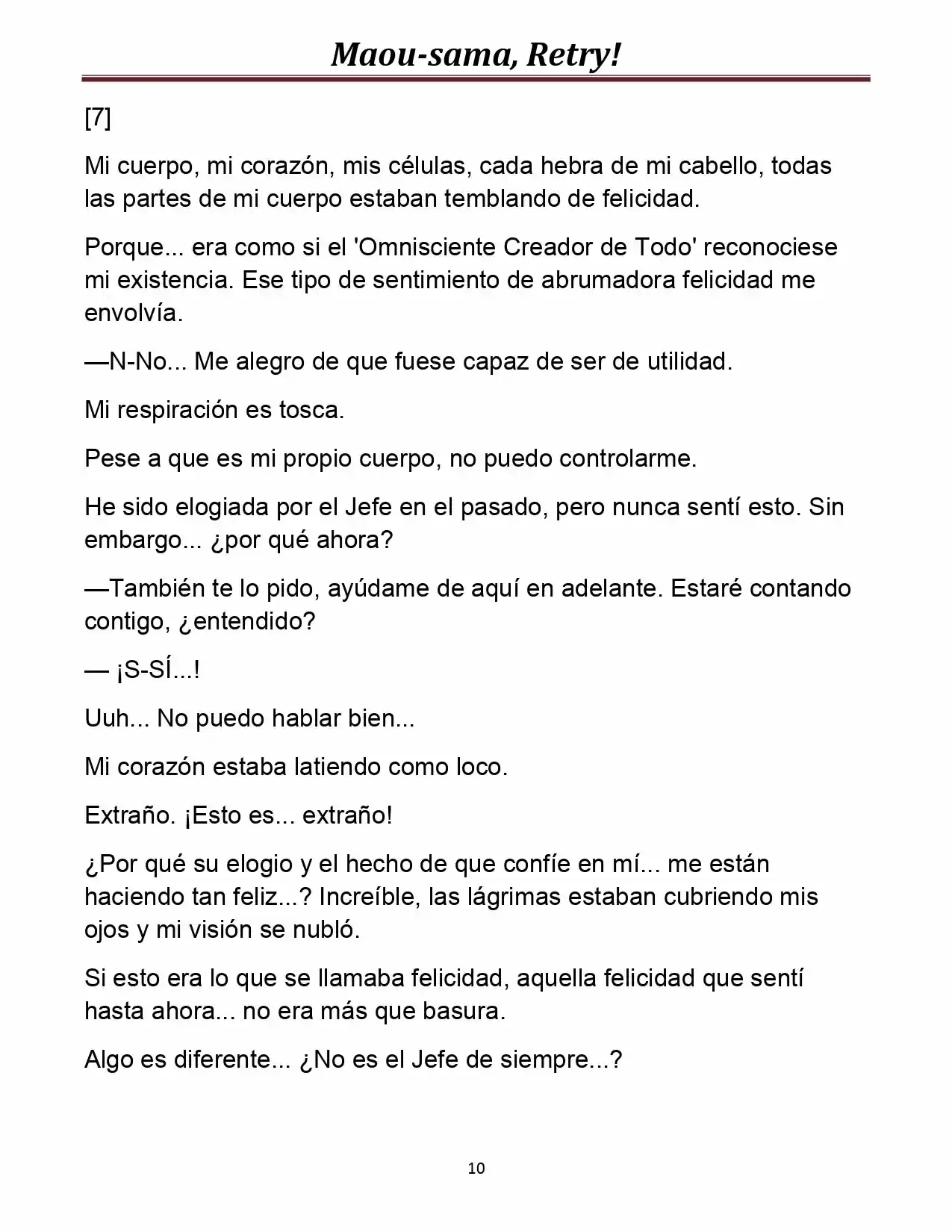 Maou-sama, Retry! (Novela) - Capítulo 20 - Página 10 - LectorTMOo