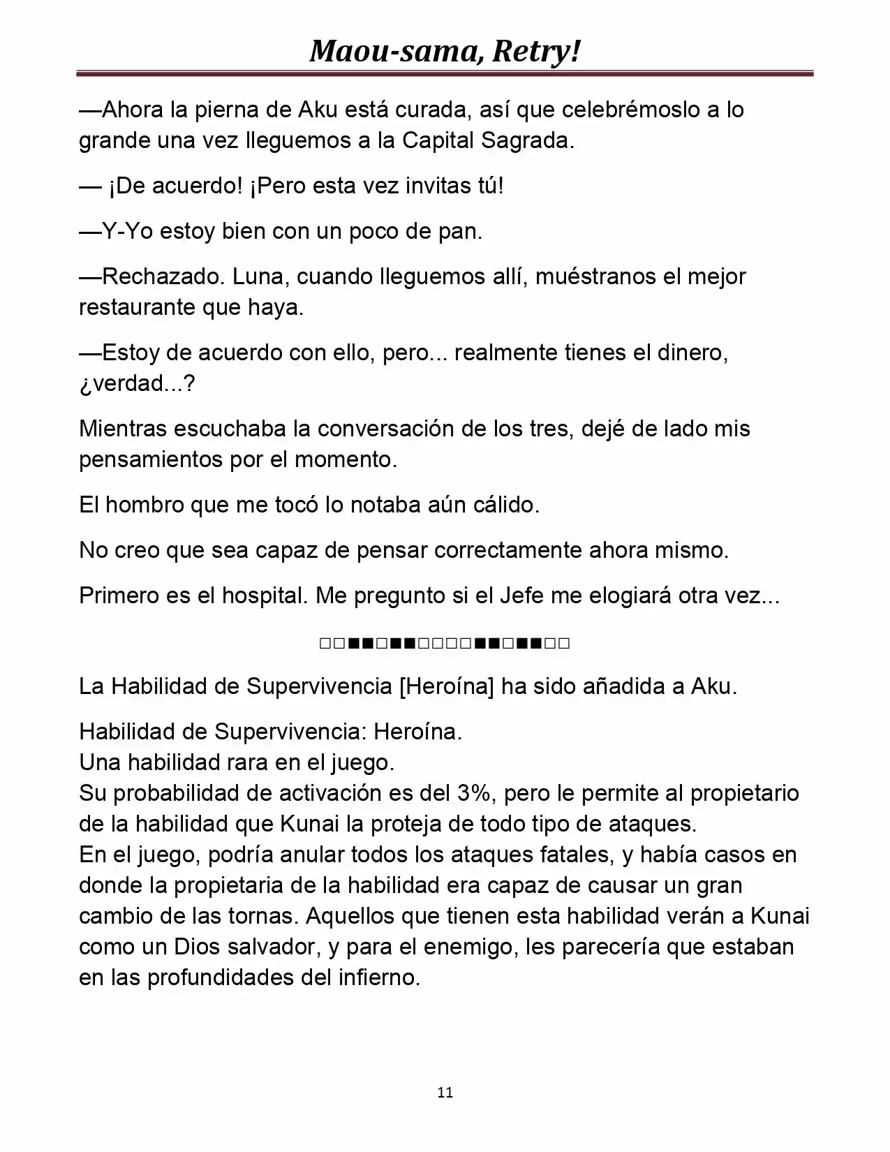 Maou-sama, Retry! (Novela) - Capítulo 20 - Página 11 - LectorTMOo