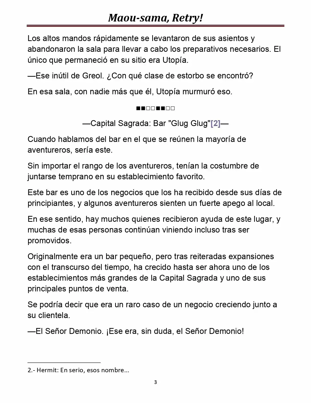 Maou-sama, Retry! (Novela) - Capítulo 21 - Página 4 - LectorTMOo