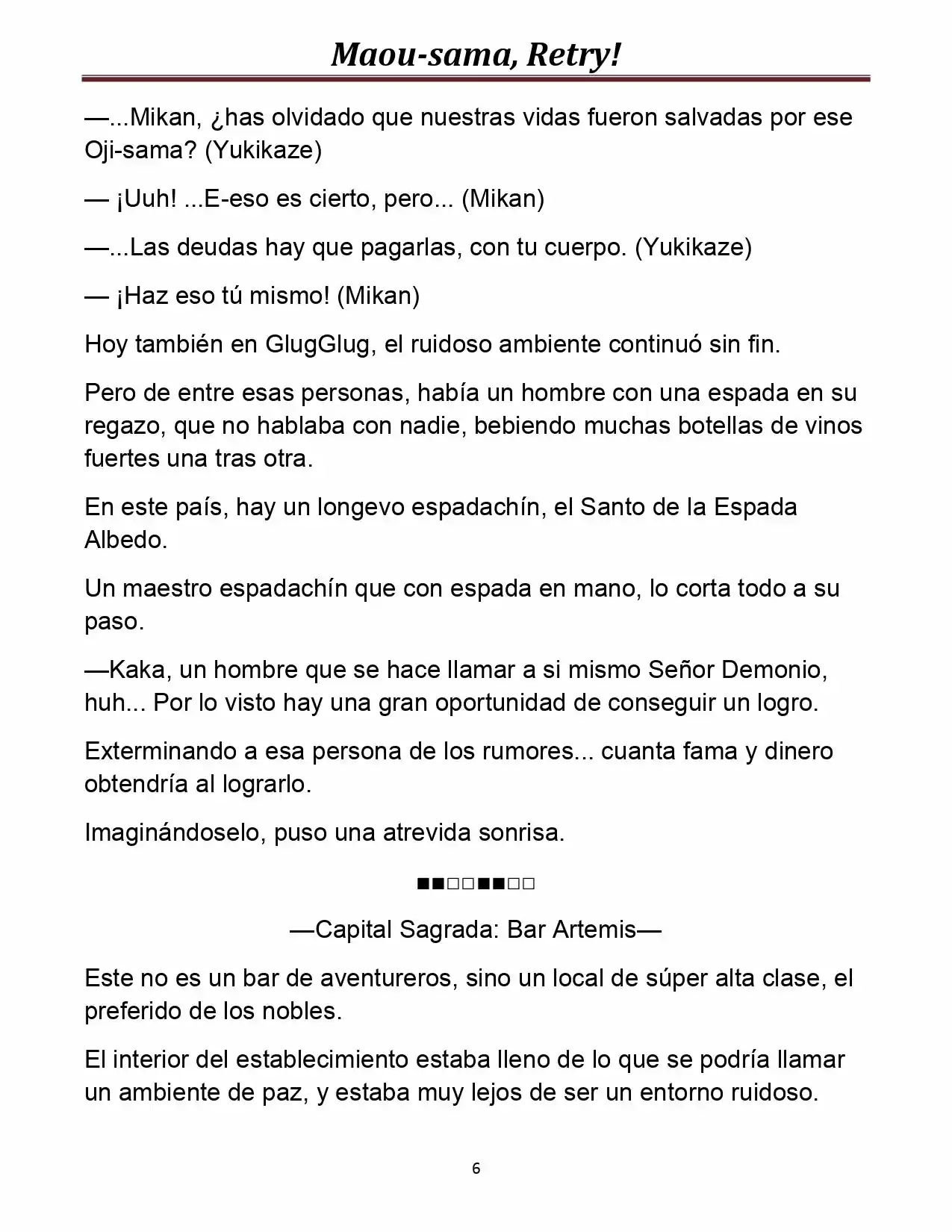 Maou-sama, Retry! (Novela) - Capítulo 21 - Página 8 - LectorTMOo