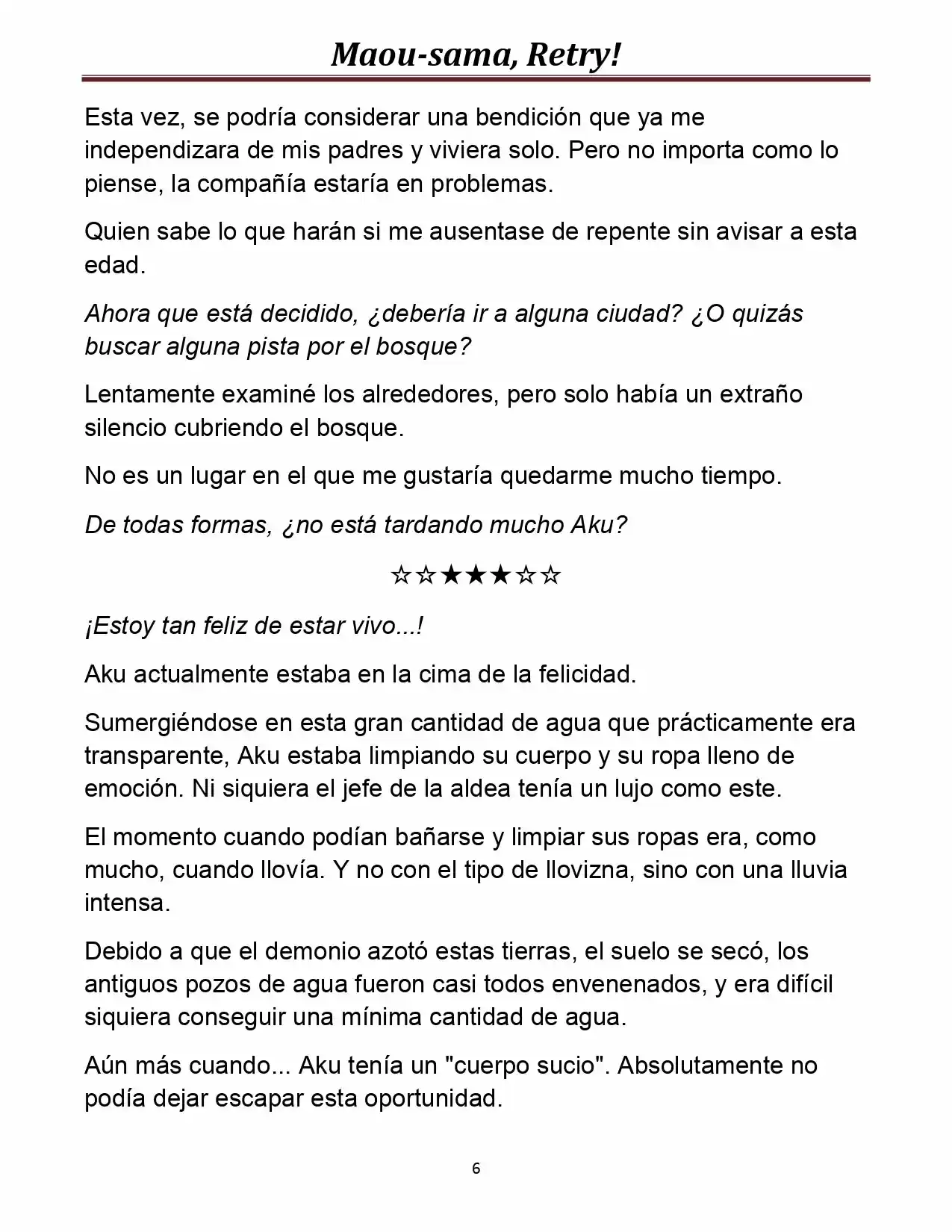 Maou-sama, Retry! (Novela) - Capítulo 3 - Página 6 - LectorTMOo