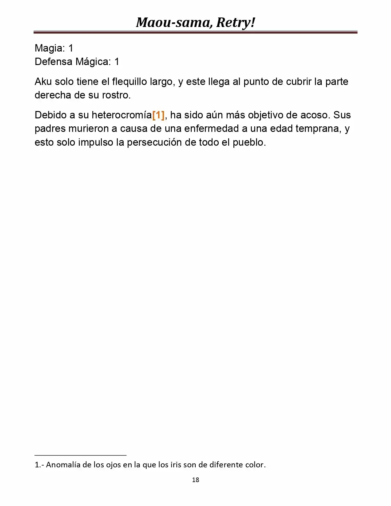 Maou-sama, Retry! (Novela) - Capítulo 3 - Página 18 - LectorTMOo