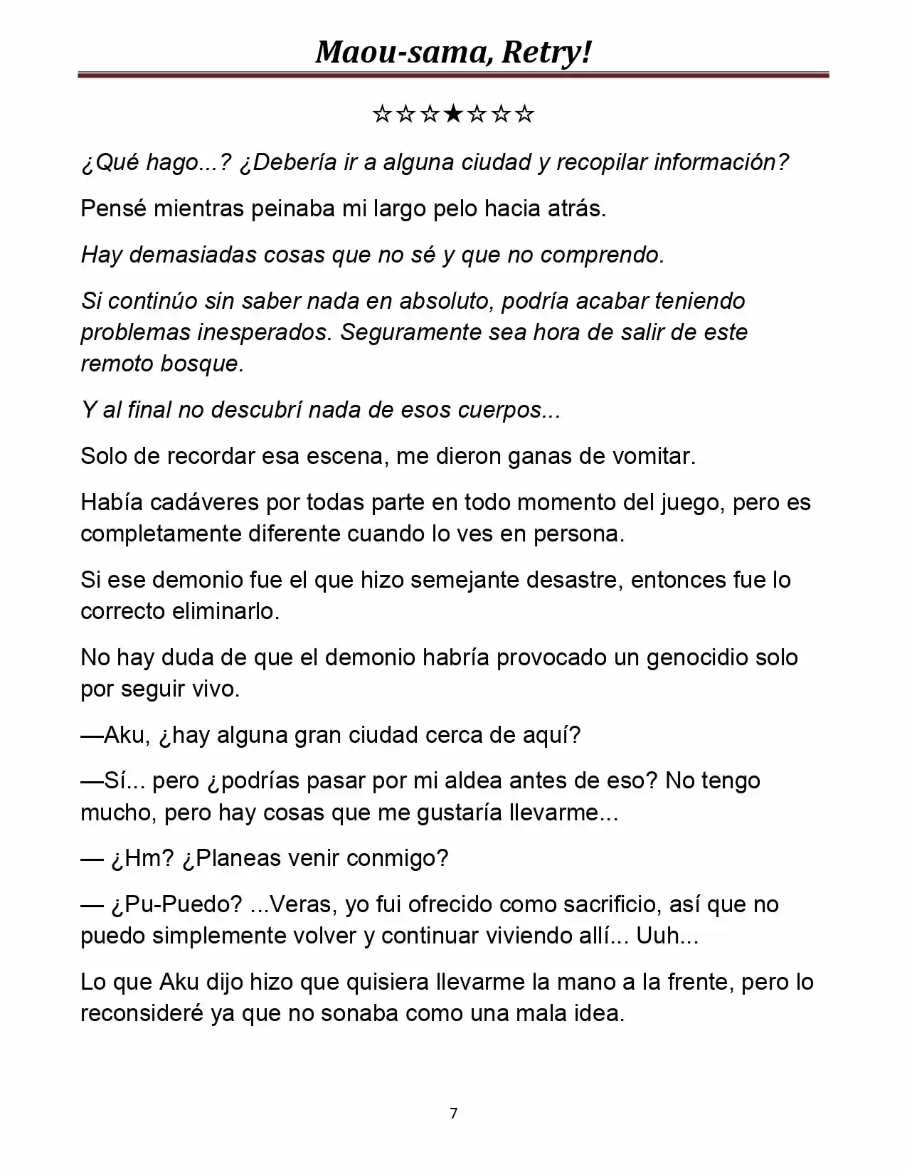 Maou-sama, Retry! (Novela) - Capítulo 4 - Página 7 - LectorTMOo