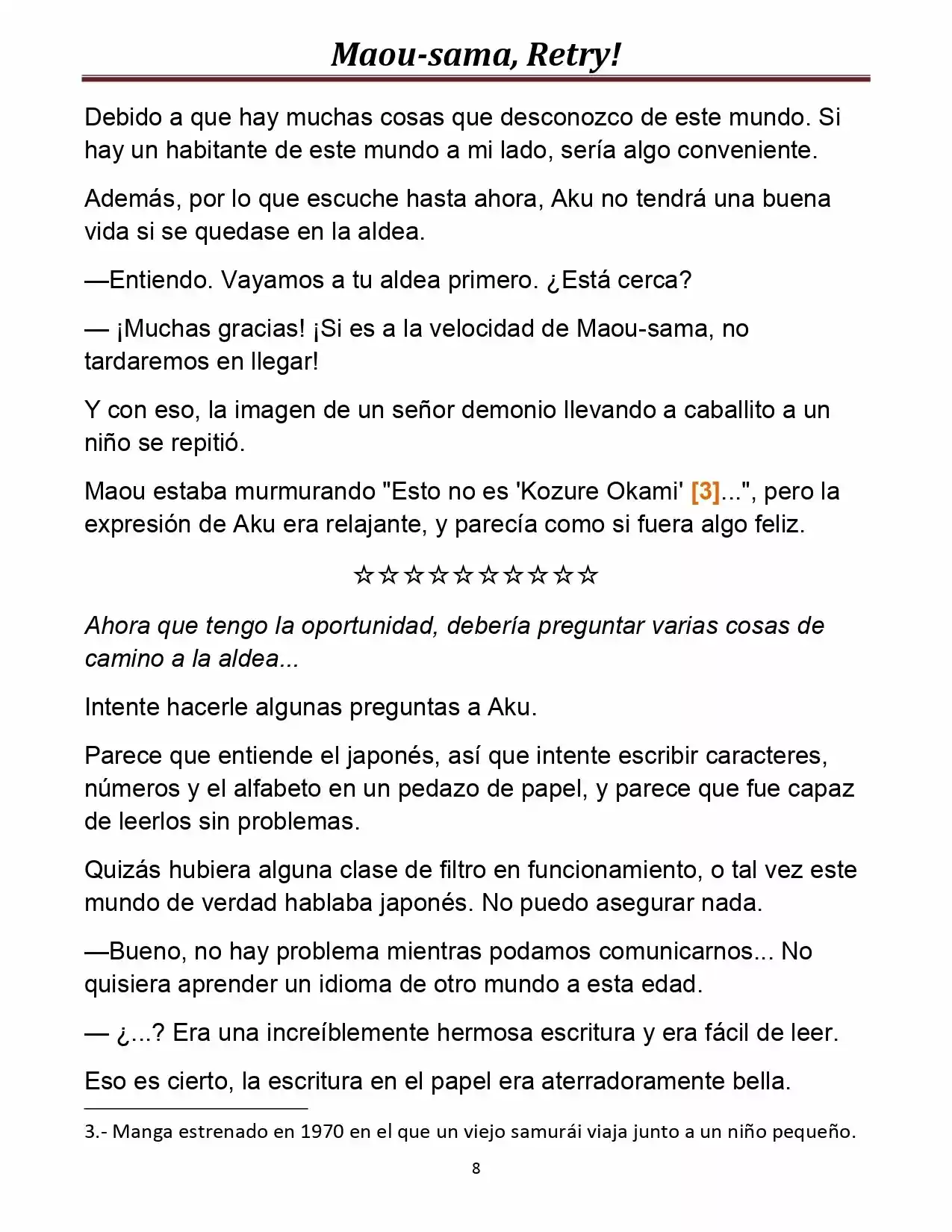 Maou-sama, Retry! (Novela) - Capítulo 4 - Página 8 - LectorTMOo