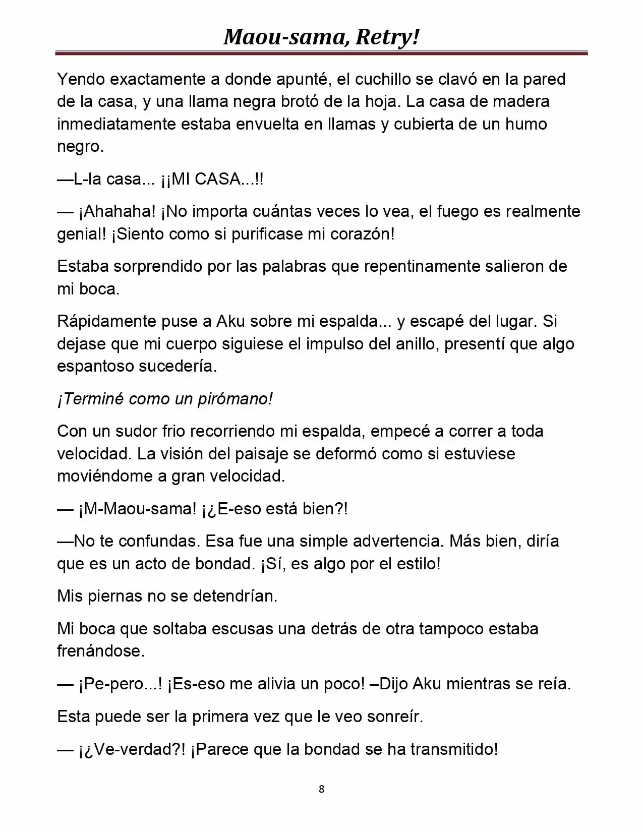 Maou-sama, Retry! (Novela) - Capítulo 5 - Página 8 - LectorTMOo