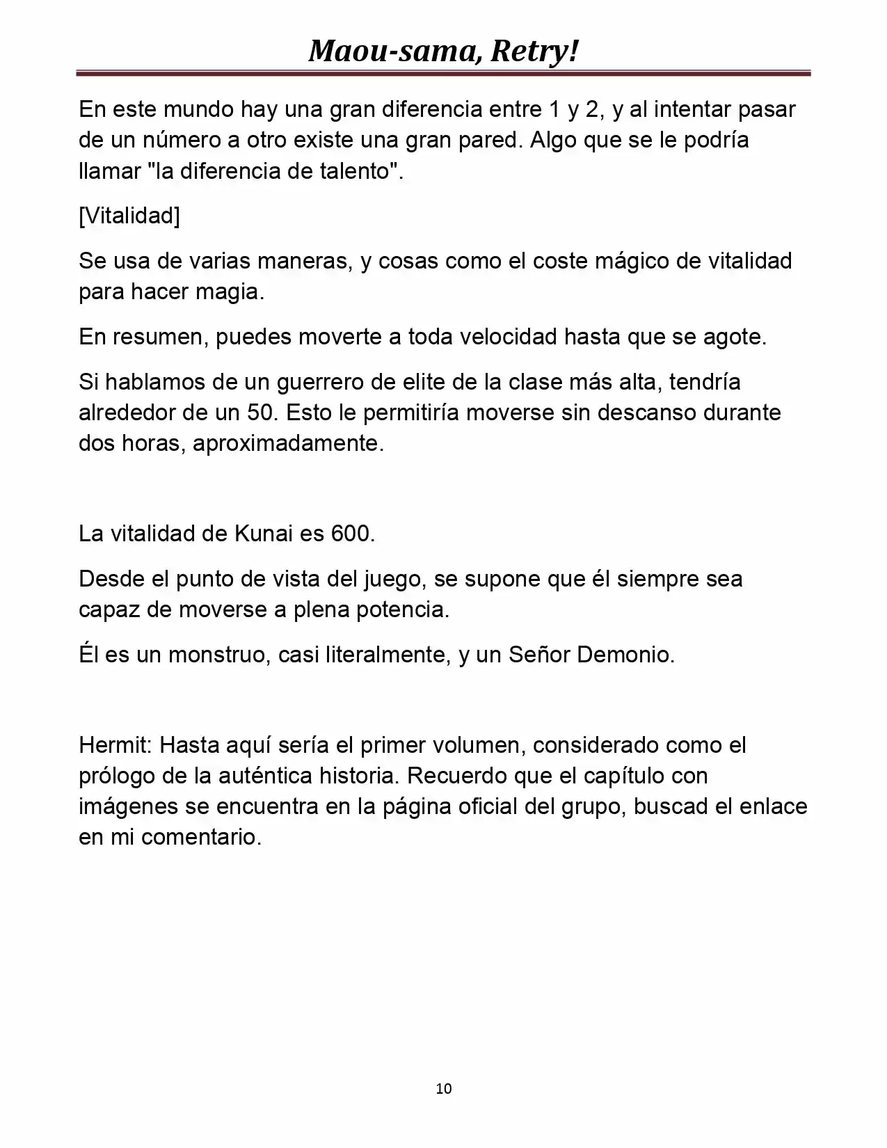 Maou-sama, Retry! (Novela) - Capítulo 5 - Página 10 - LectorTMOo