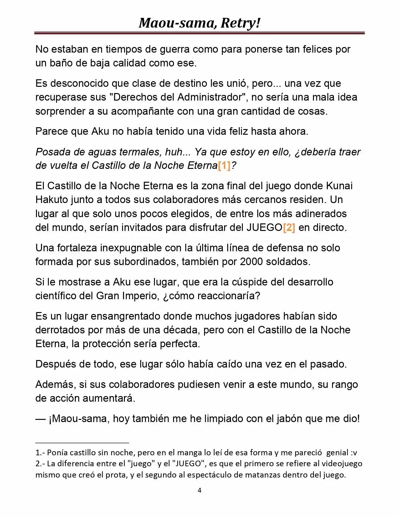 Maou-sama, Retry! (Novela) - Capítulo 7 - Página 5 - LectorTMOo