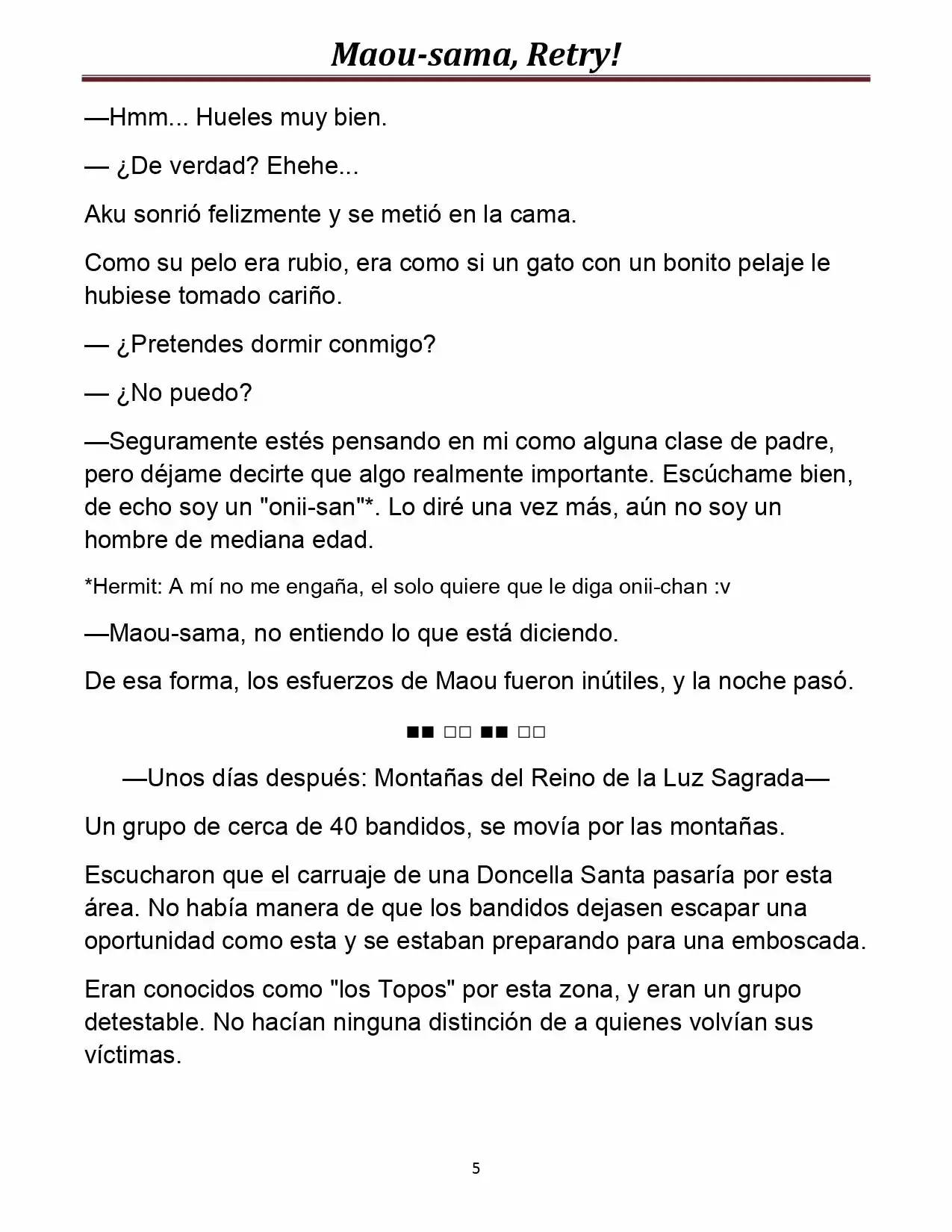 Maou-sama, Retry! (Novela) - Capítulo 7 - Página 6 - LectorTMOo