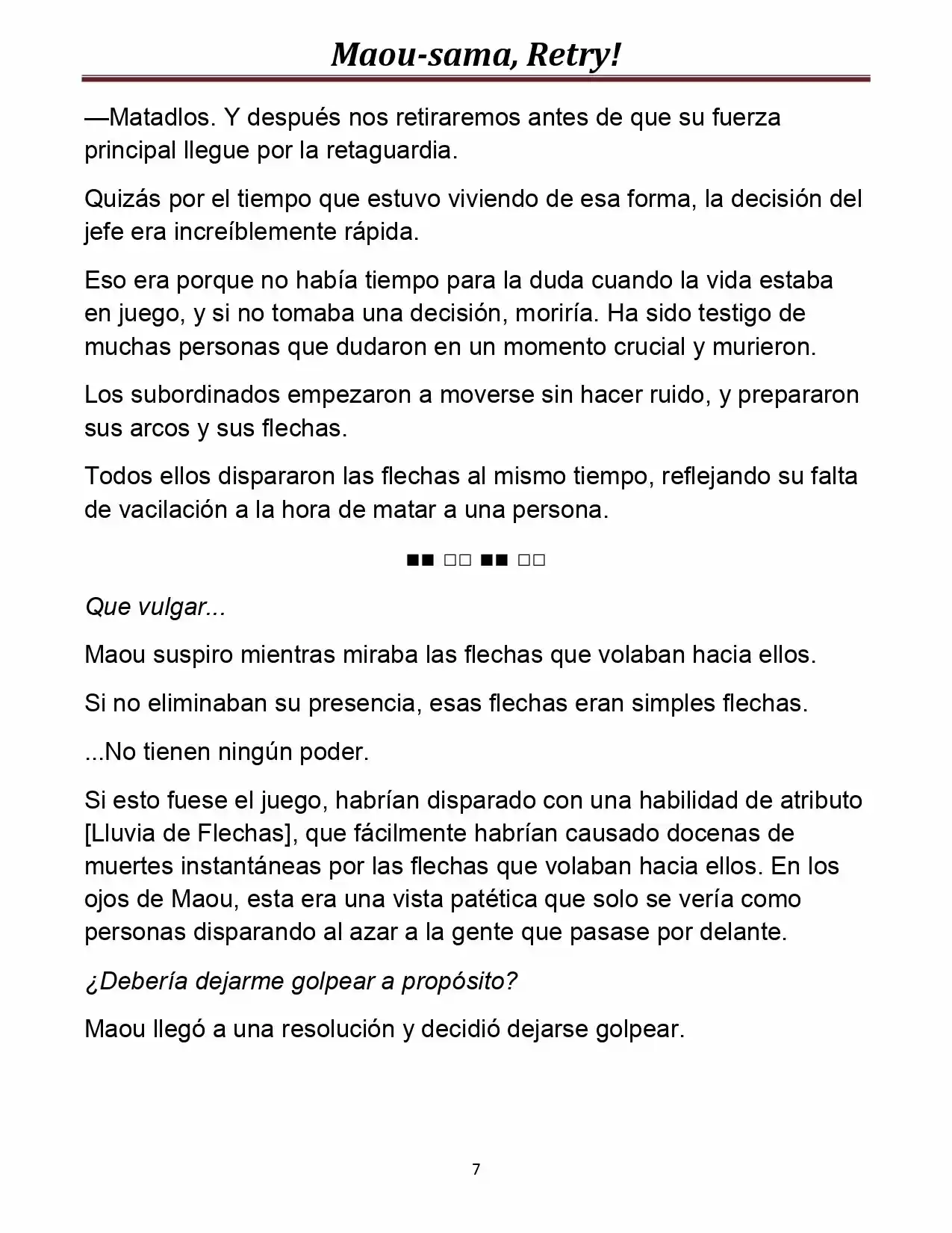 Maou-sama, Retry! (Novela) - Capítulo 7 - Página 9 - LectorTMOo