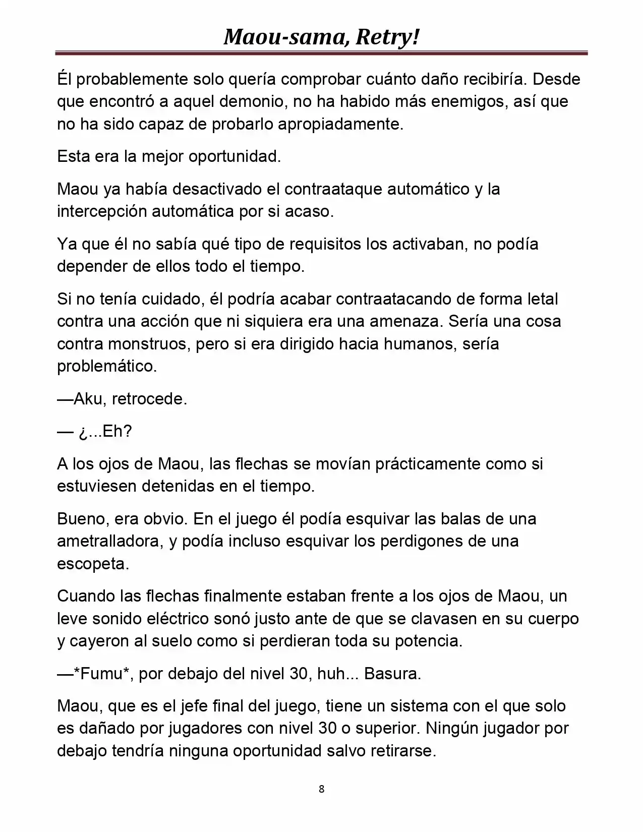 Maou-sama, Retry! (Novela) - Capítulo 7 - Página 10 - LectorTMOo
