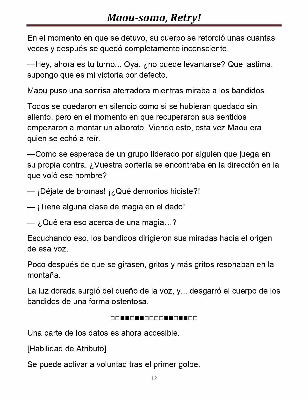 Maou-sama, Retry! (Novela) - Capítulo 7 - Página 15 - LectorTMOo