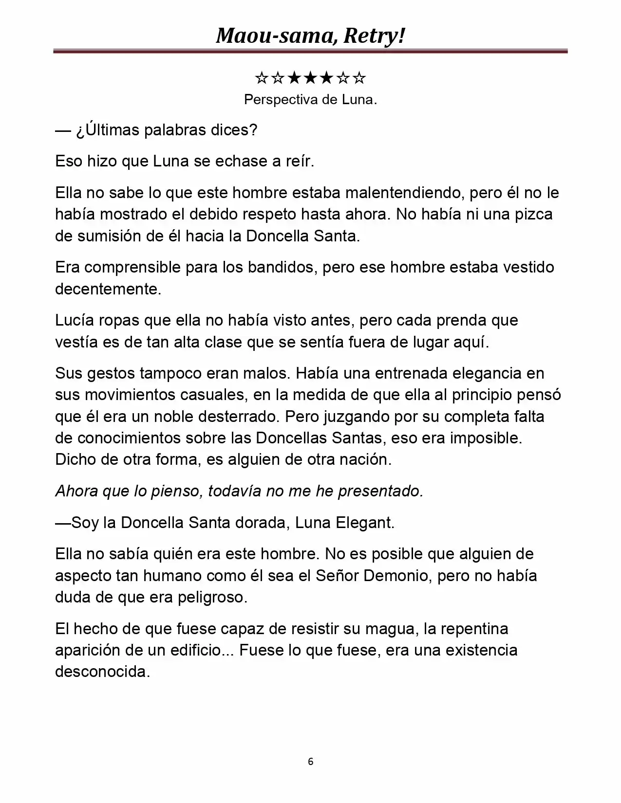 Maou-sama, Retry! (Novela) - Capítulo 8 - Página 6 - LectorTMOo