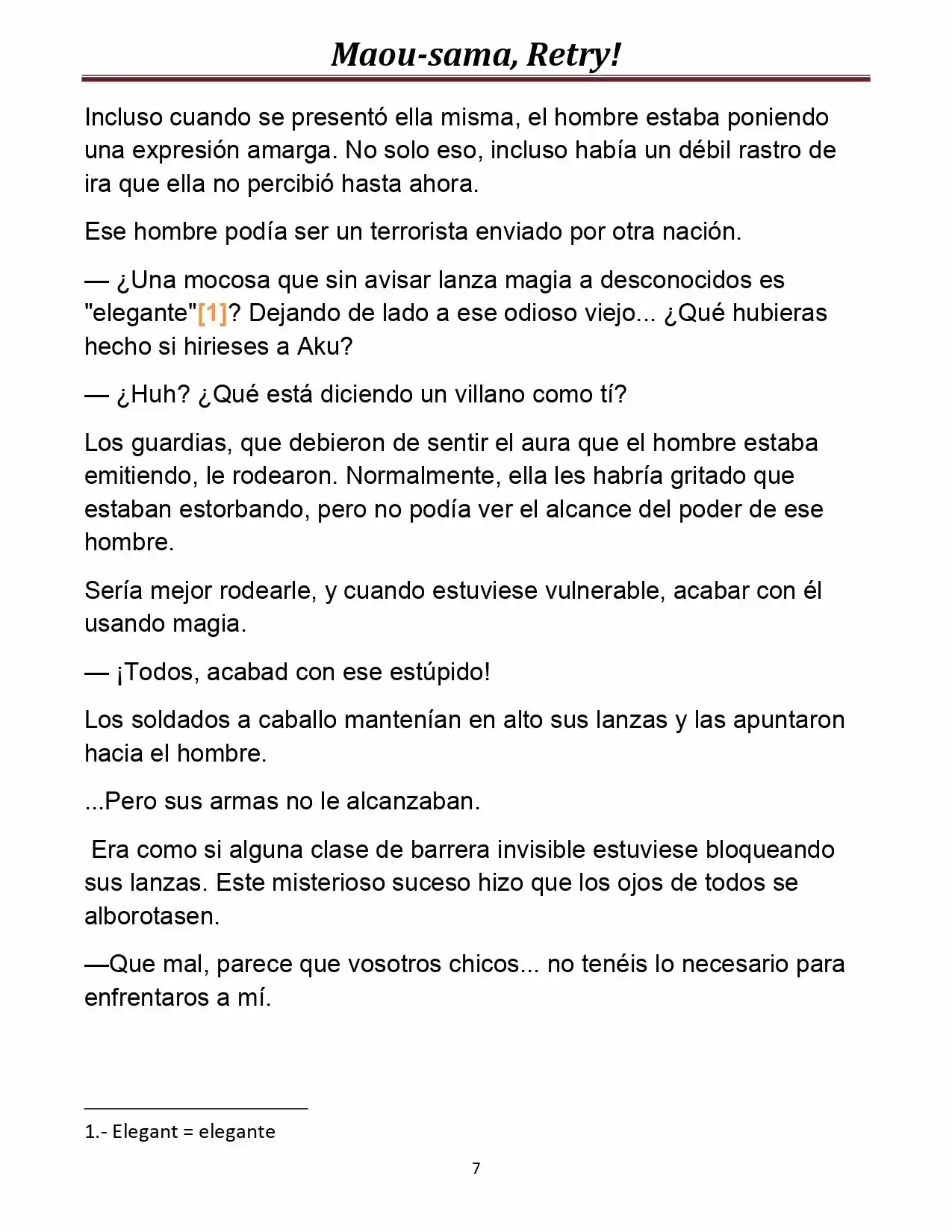 Maou-sama, Retry! (Novela) - Capítulo 8 - Página 7 - LectorTMOo