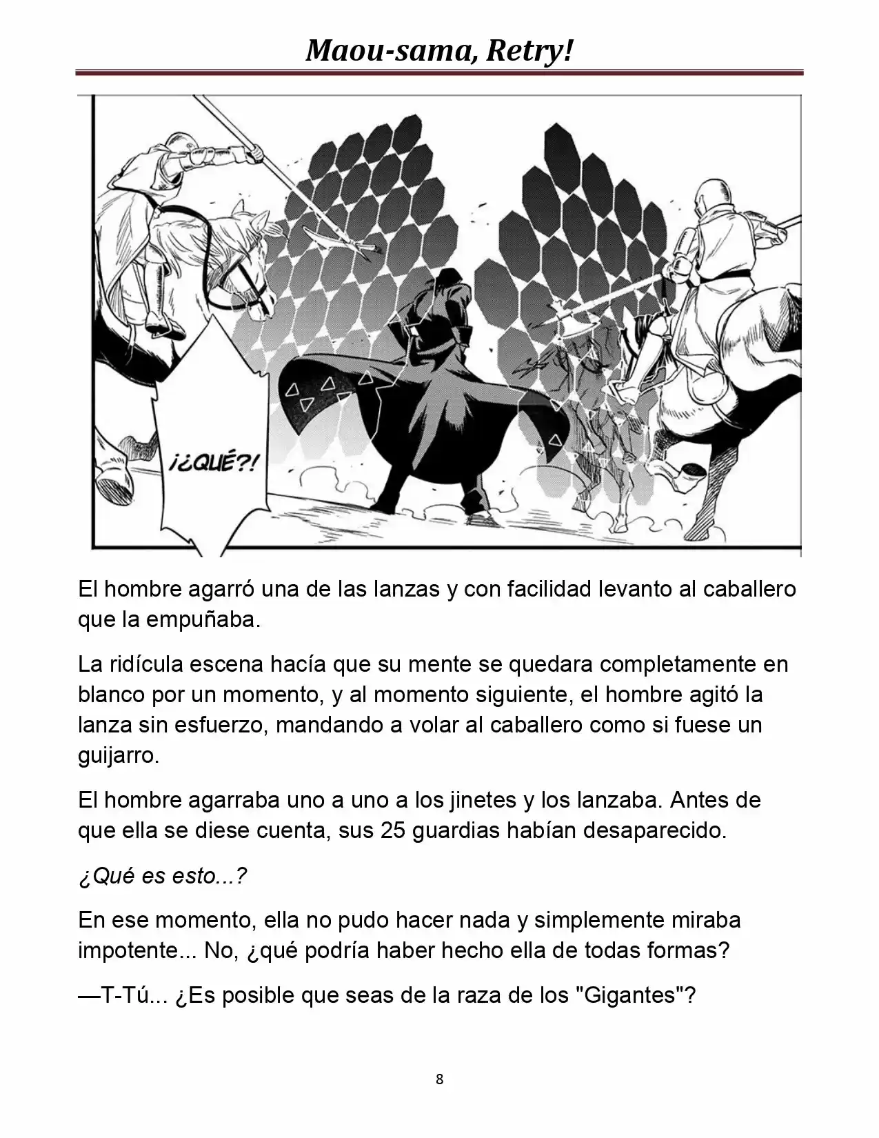 Maou-sama, Retry! (Novela) - Capítulo 8 - Página 8 - LectorTMOo
