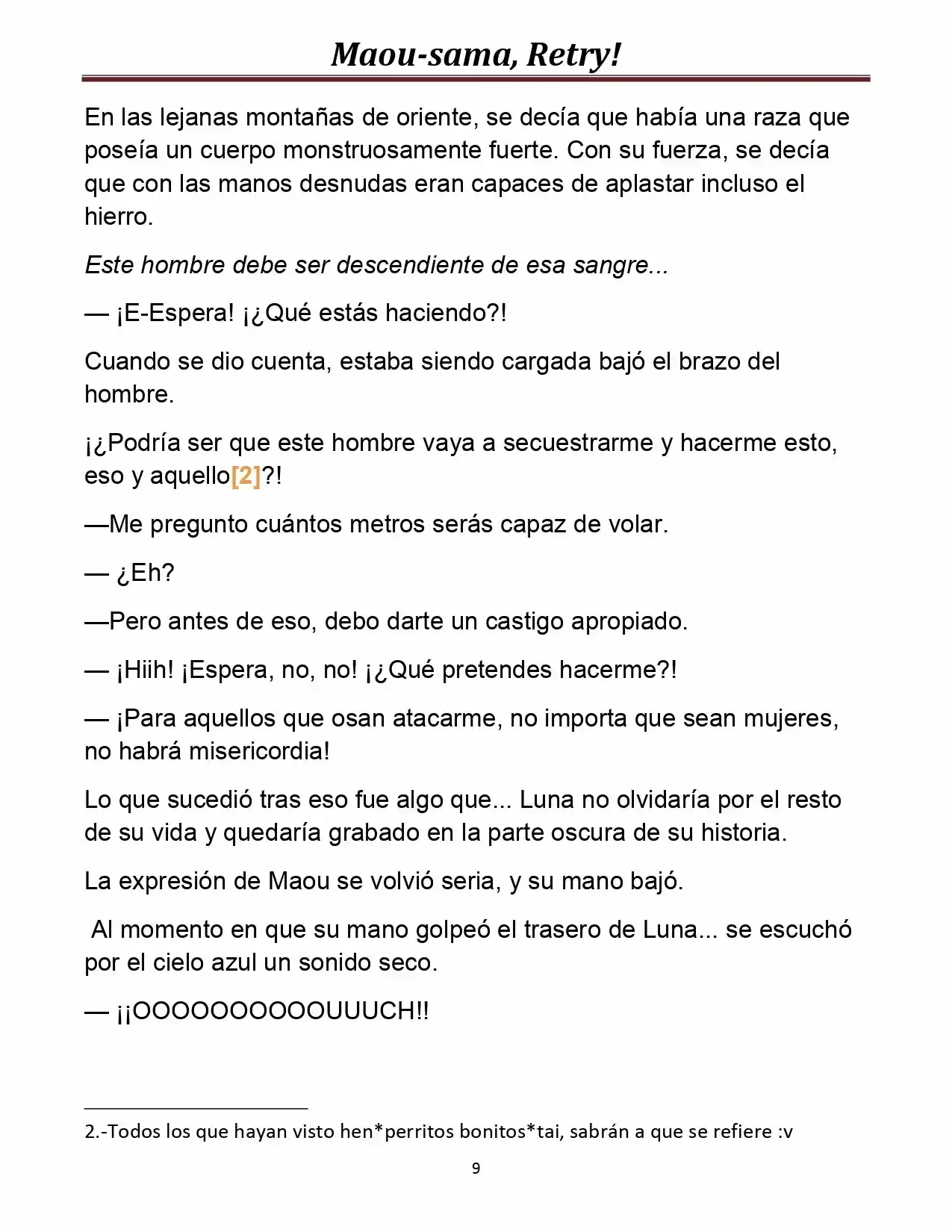Maou-sama, Retry! (Novela) - Capítulo 8 - Página 9 - LectorTMOo