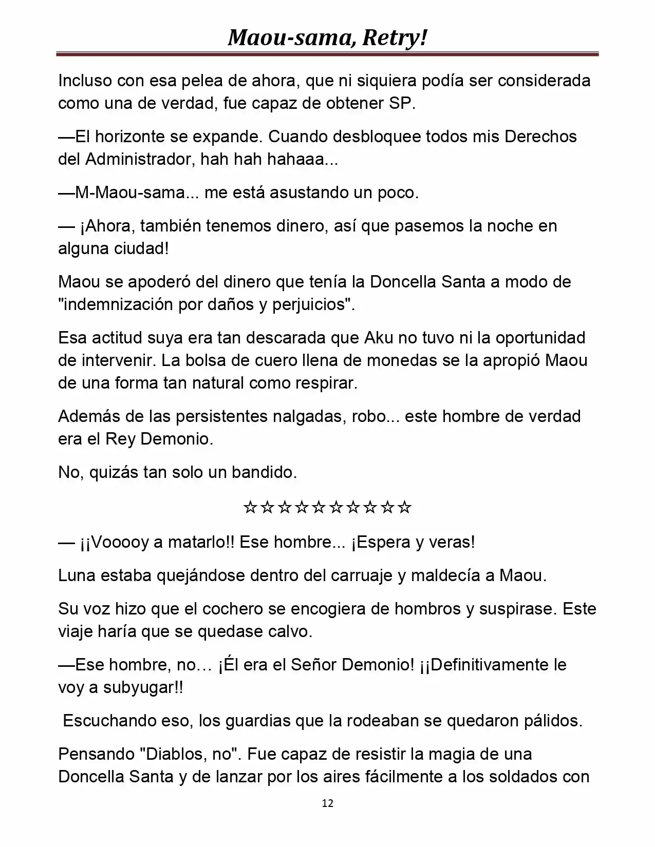 Maou-sama, Retry! (Novela) - Capítulo 8 - Página 12 - LectorTMOo