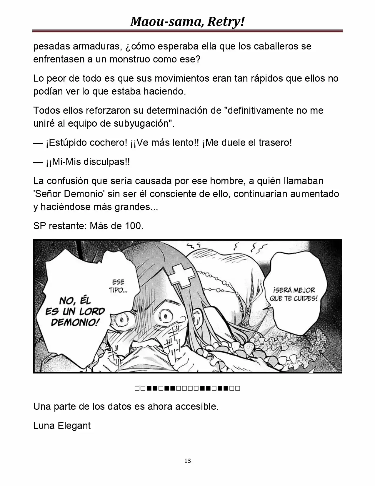 Maou-sama, Retry! (Novela) - Capítulo 8 - Página 13 - LectorTMOo