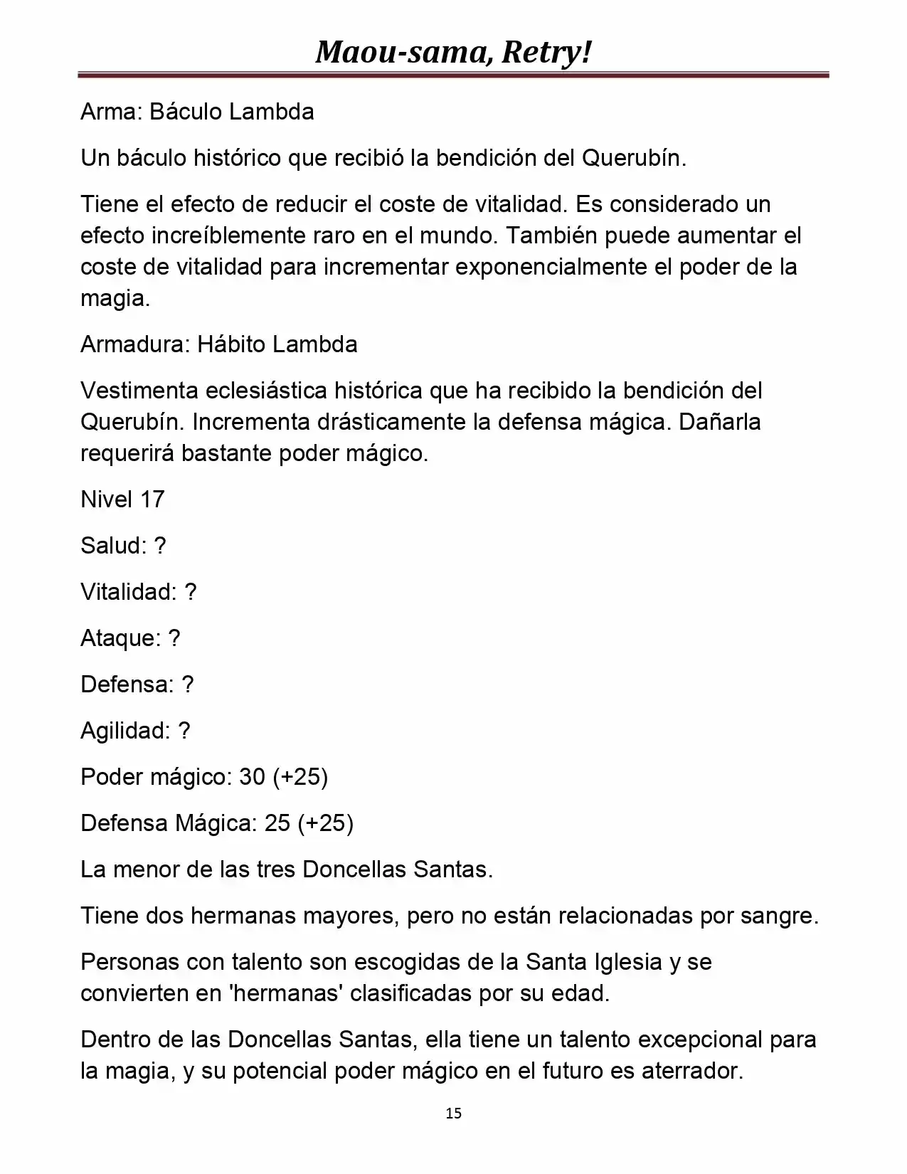 Maou-sama, Retry! (Novela) - Capítulo 8 - Página 15 - LectorTMOo