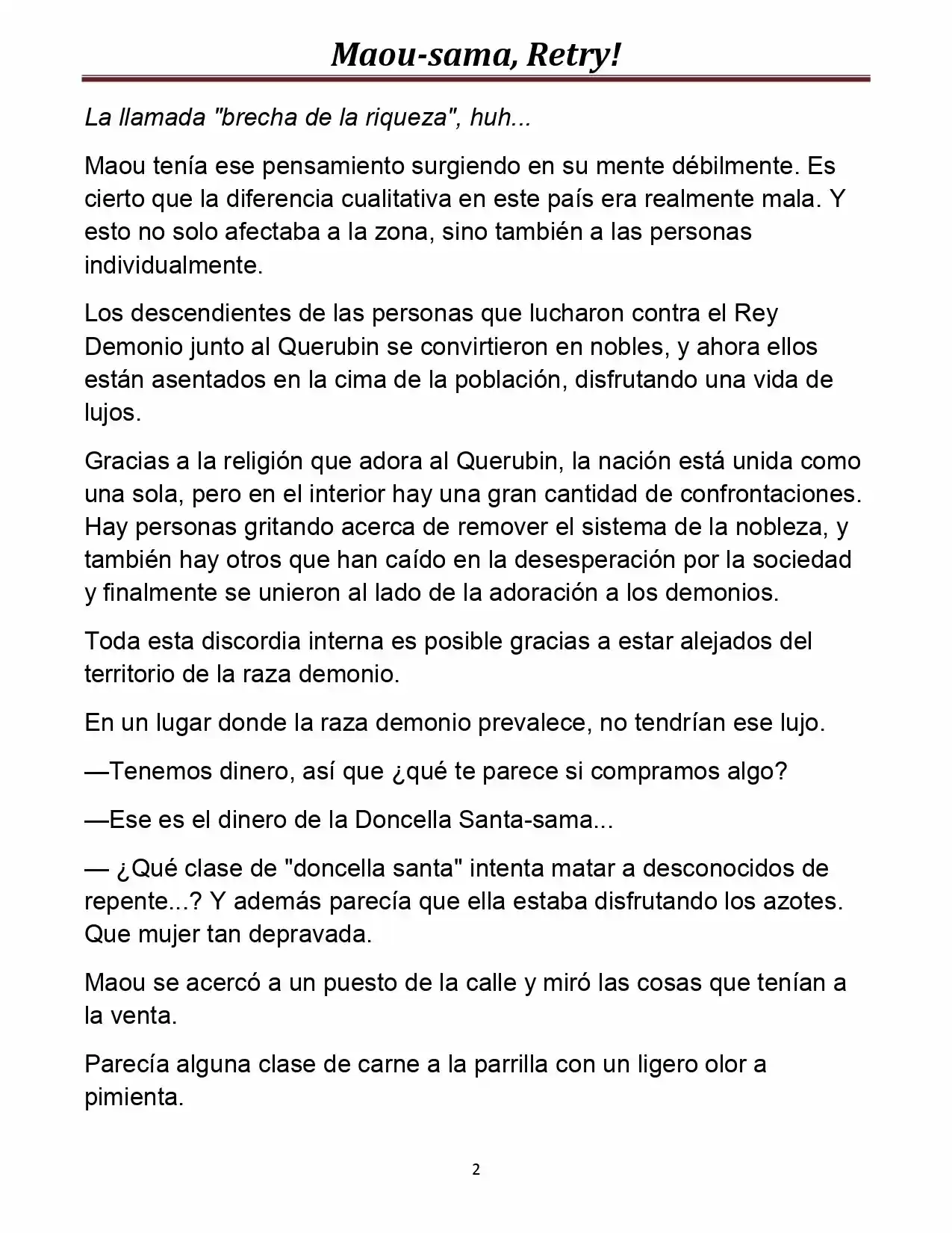 Maou-sama, Retry! (Novela) - Capítulo 9 - Página 3 - LectorTMOo