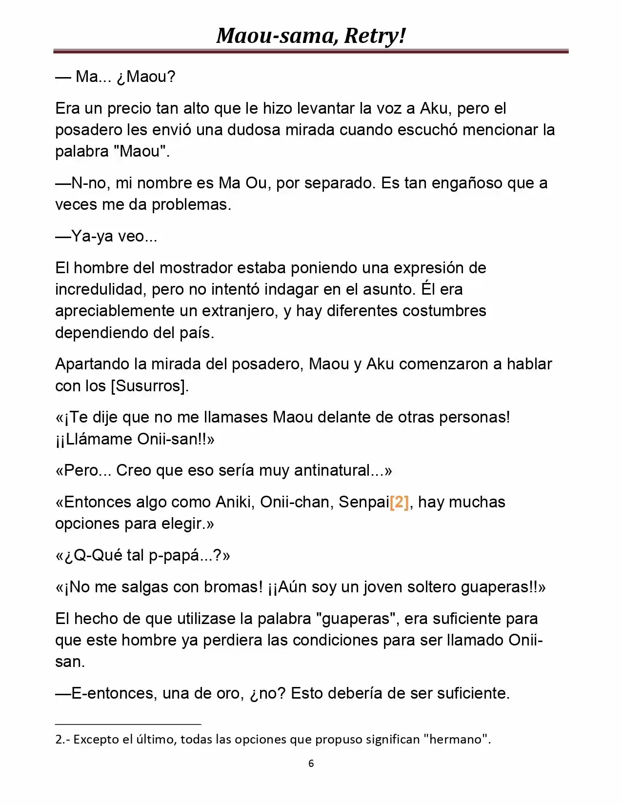 Maou-sama, Retry! (Novela) - Capítulo 9 - Página 7 - LectorTMOo