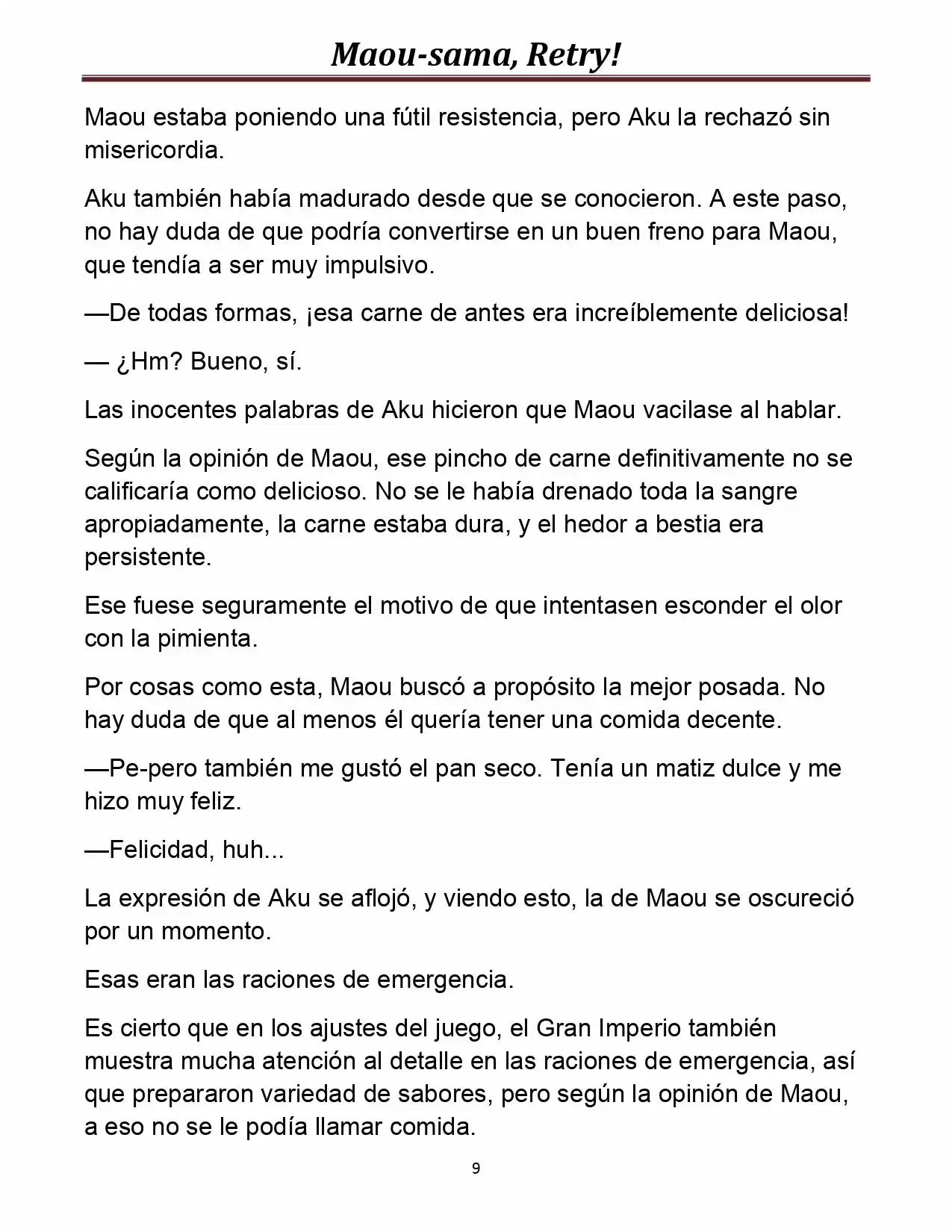 Maou-sama, Retry! (Novela) - Capítulo 9 - Página 11 - LectorTMOo