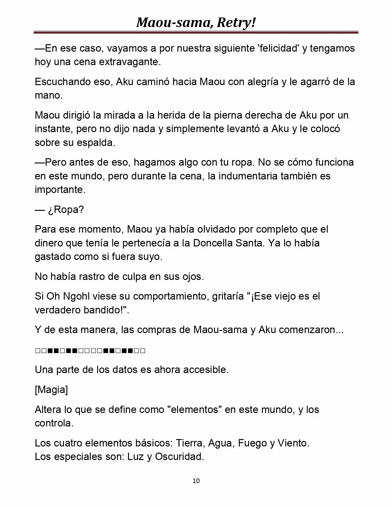 Maou-sama, Retry! (Novela) - Capítulo 9 - Página 12 - LectorTMOo