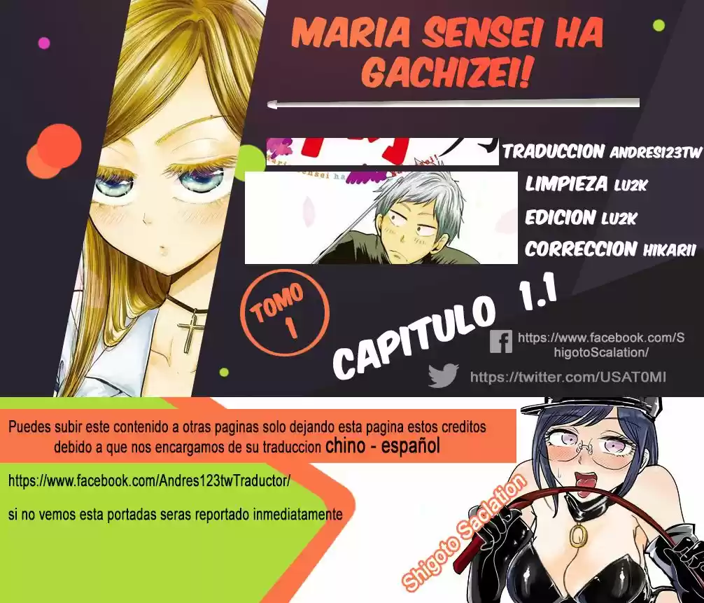 Maria Sensei Ha Gachizei! - Capítulo 1.10 - Página 25 - LectorTMOo