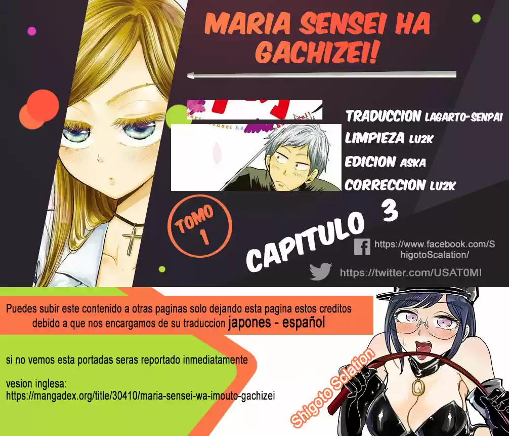 Maria Sensei Ha Gachizei! - Capítulo 3 - Página 15 - LectorTMOo