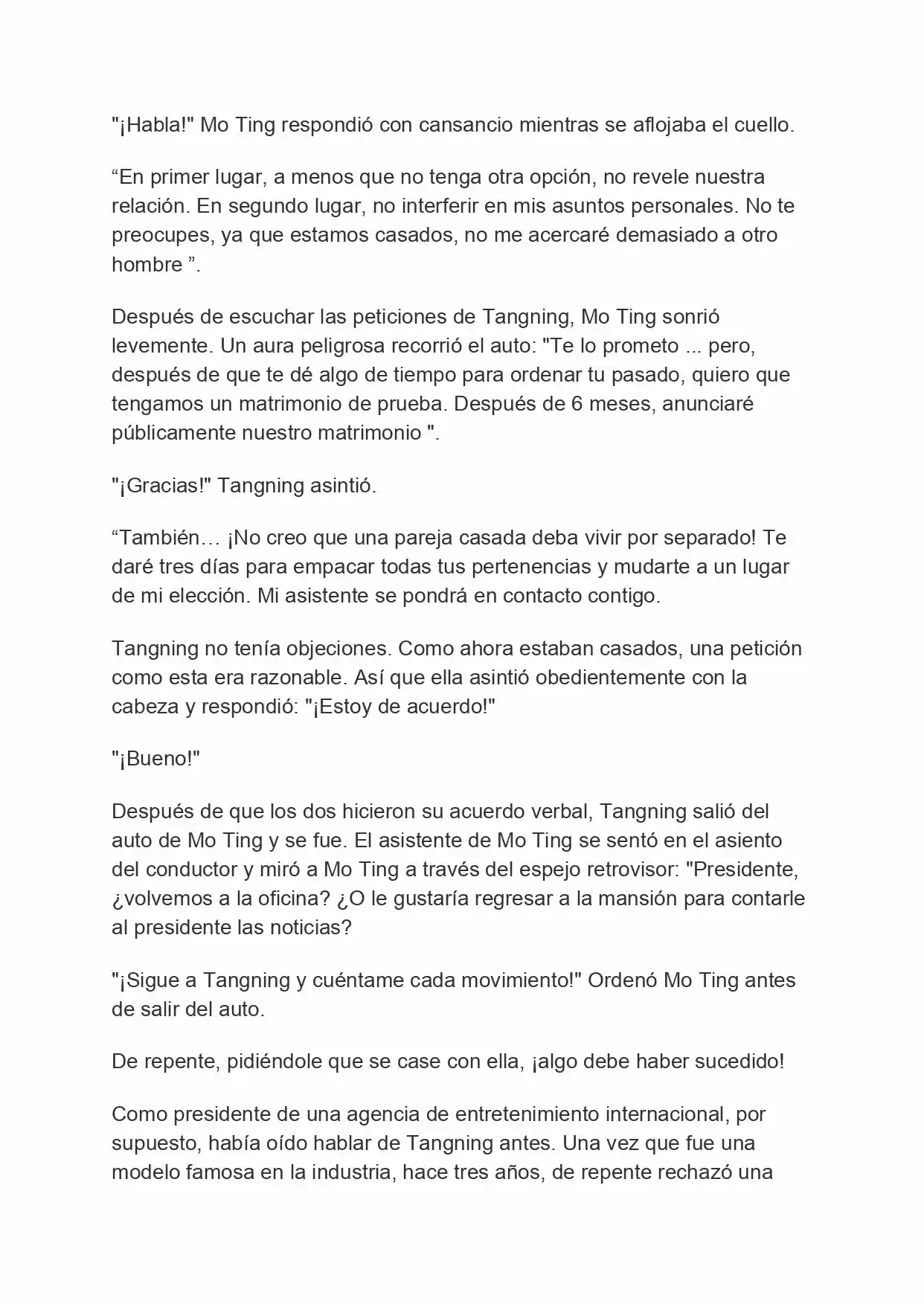 MARIDO DE PRUEBA: NECESIDAD DE TRABAJAR DURO (Novela) - Capítulo 1 - Página 4 - LectorTMOo