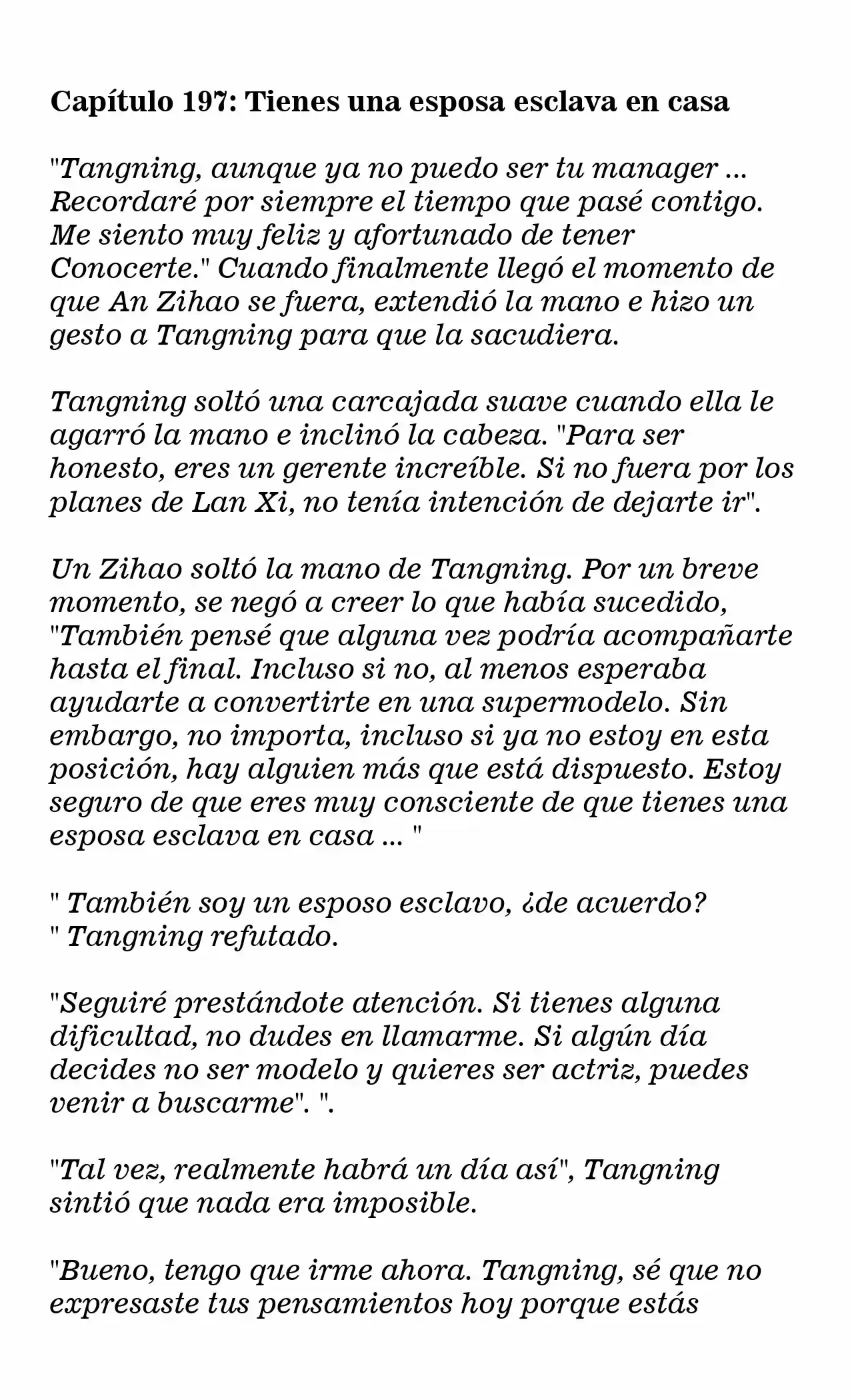 MARIDO DE PRUEBA: NECESIDAD DE TRABAJAR DURO (Novela) - Capítulo 197 - Página 1 - LectorTMOo