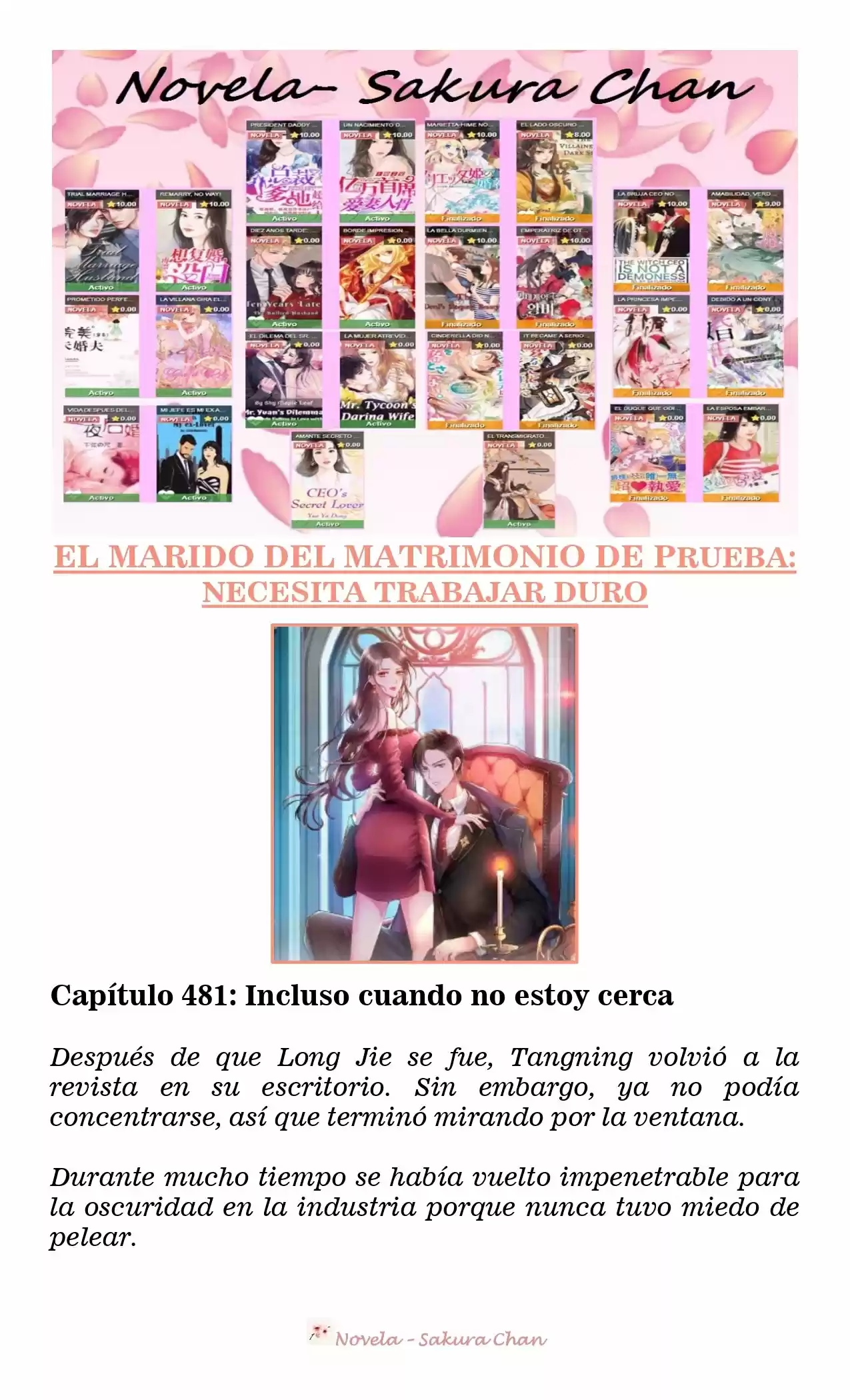 MARIDO DE PRUEBA: NECESIDAD DE TRABAJAR DURO (Novela) - Capítulo 481 - Página 2 - LectorTMOo