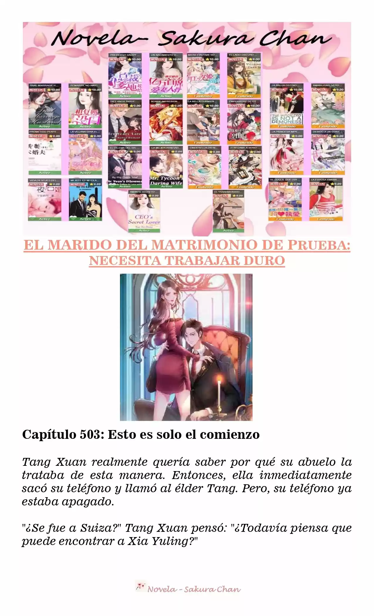 MARIDO DE PRUEBA: NECESIDAD DE TRABAJAR DURO (Novela) - Capítulo 503 - Página 1 - LectorTMOo