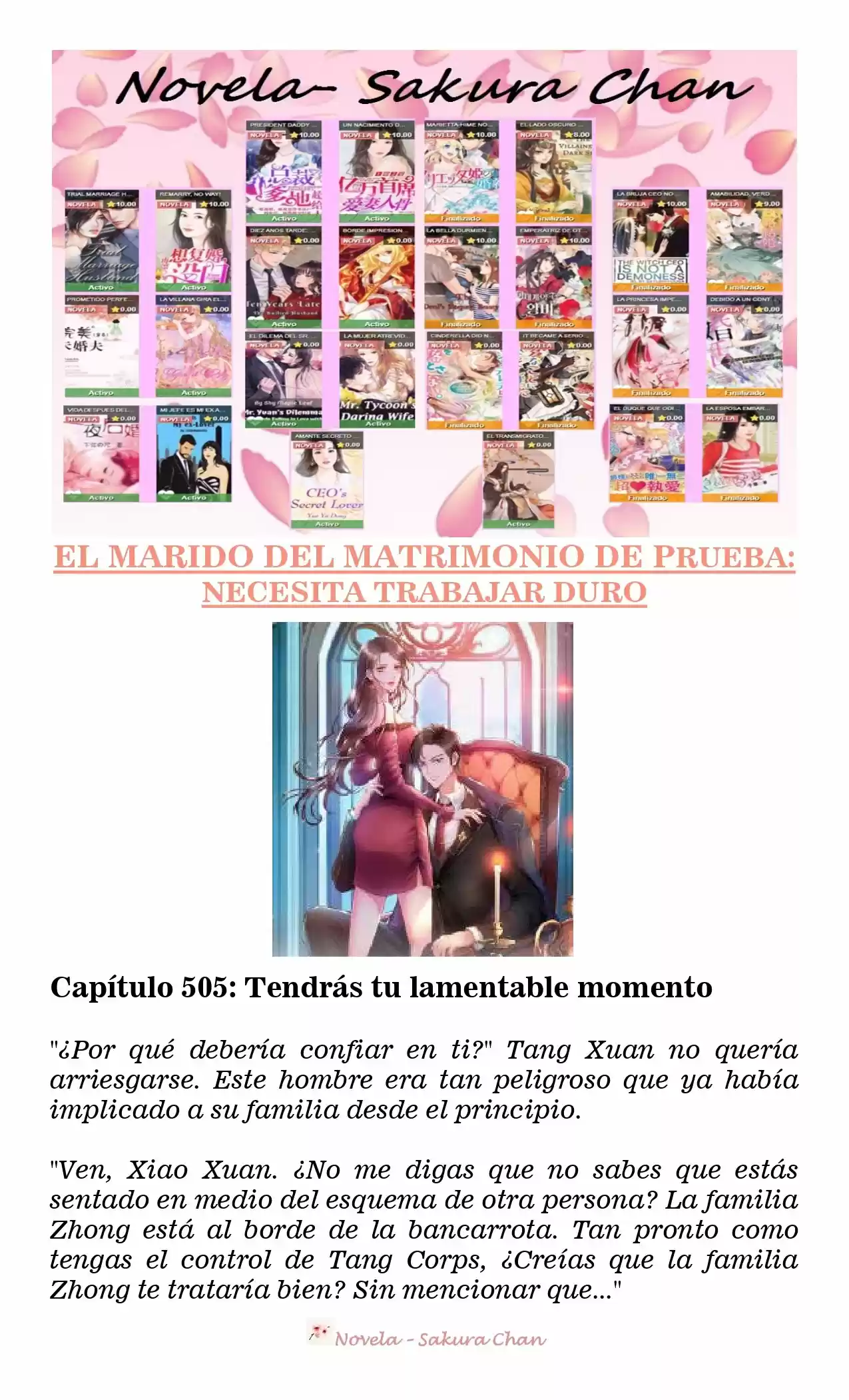 MARIDO DE PRUEBA: NECESIDAD DE TRABAJAR DURO (Novela) - Capítulo 505 - Página 1 - LectorTMOo