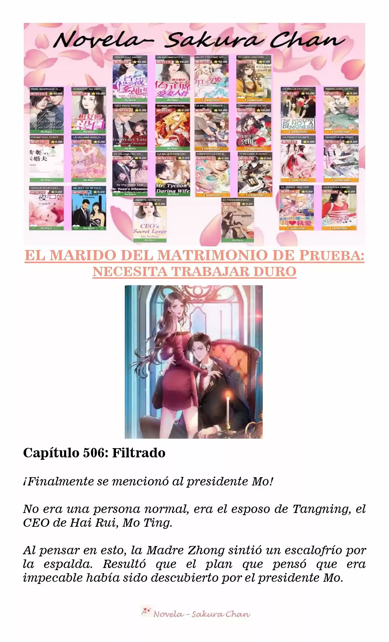 MARIDO DE PRUEBA: NECESIDAD DE TRABAJAR DURO (Novela) - Capítulo 506 - Página 1 - LectorTMOo