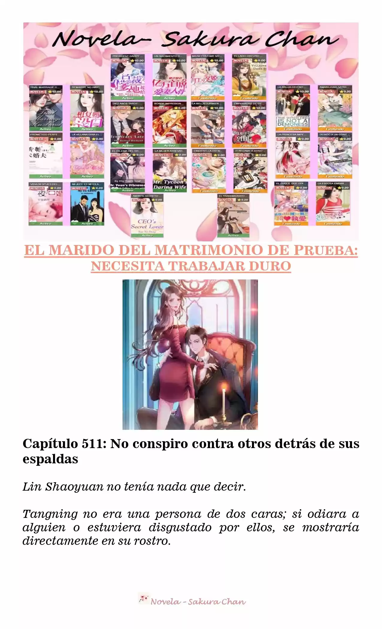 MARIDO DE PRUEBA: NECESIDAD DE TRABAJAR DURO (Novela) - Capítulo 511 - Página 1 - LectorTMOo