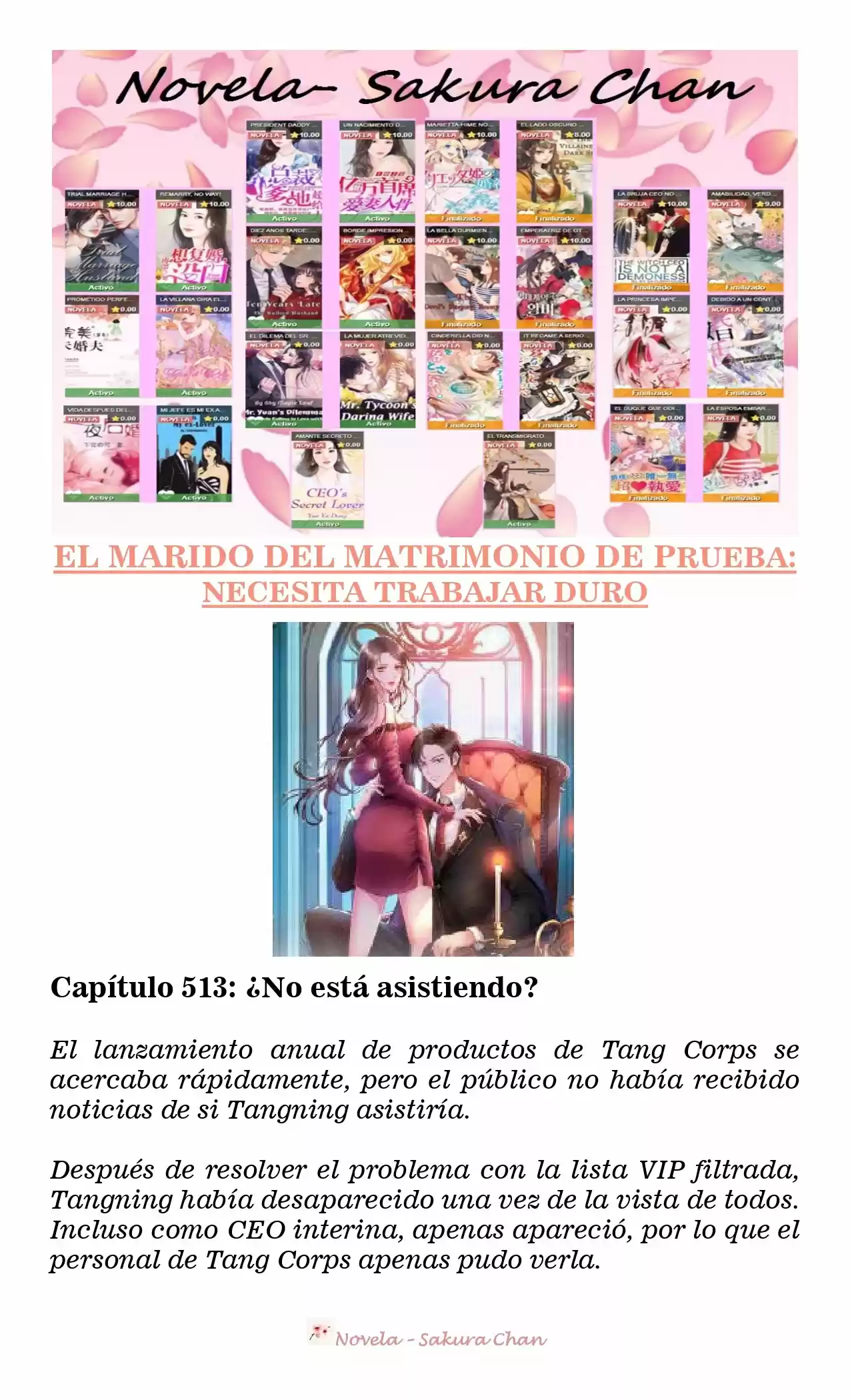 MARIDO DE PRUEBA: NECESIDAD DE TRABAJAR DURO (Novela) - Capítulo 513 - Página 1 - LectorTMOo