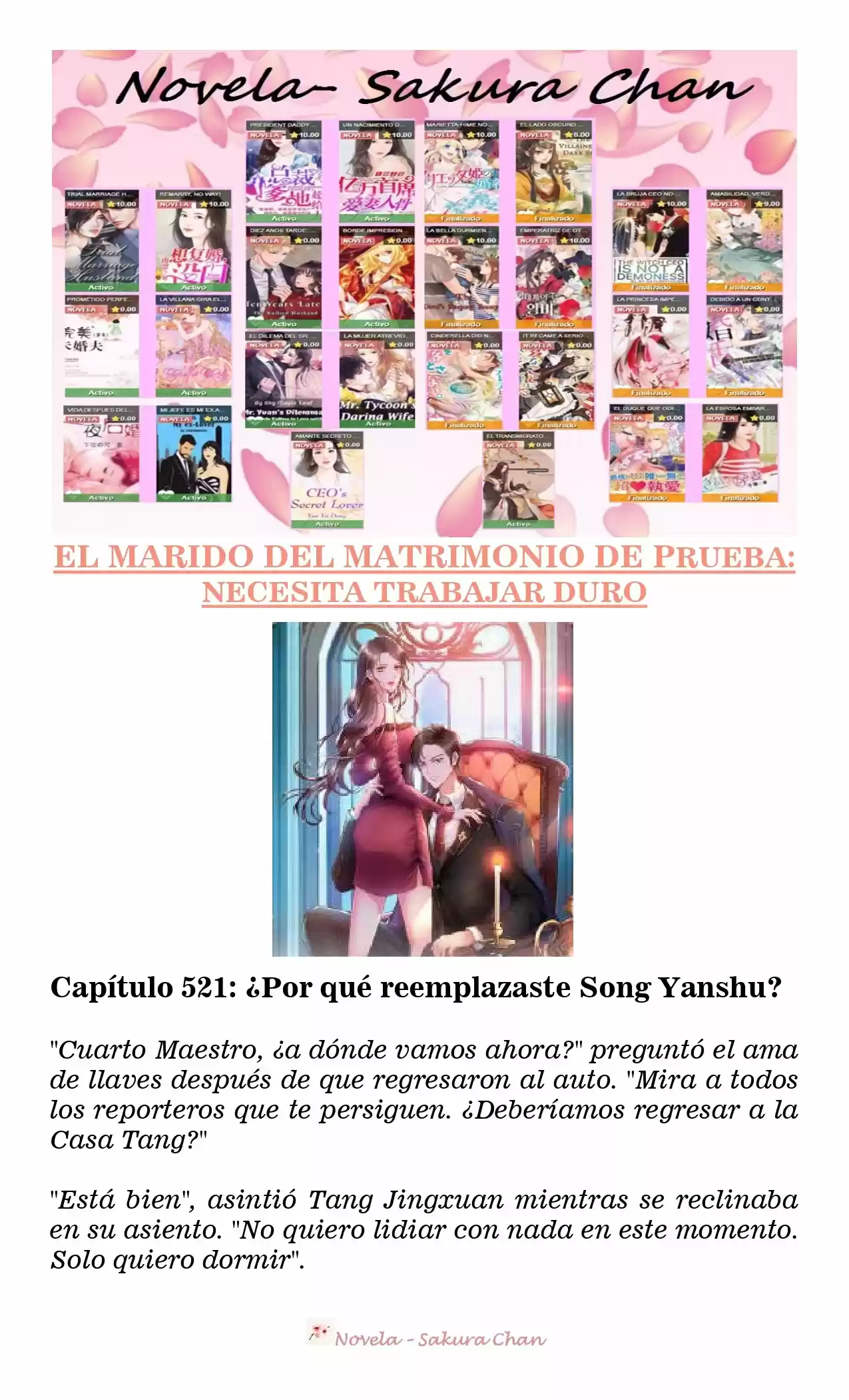 MARIDO DE PRUEBA: NECESIDAD DE TRABAJAR DURO (Novela) - Capítulo 521 - Página 1 - LectorTMOo