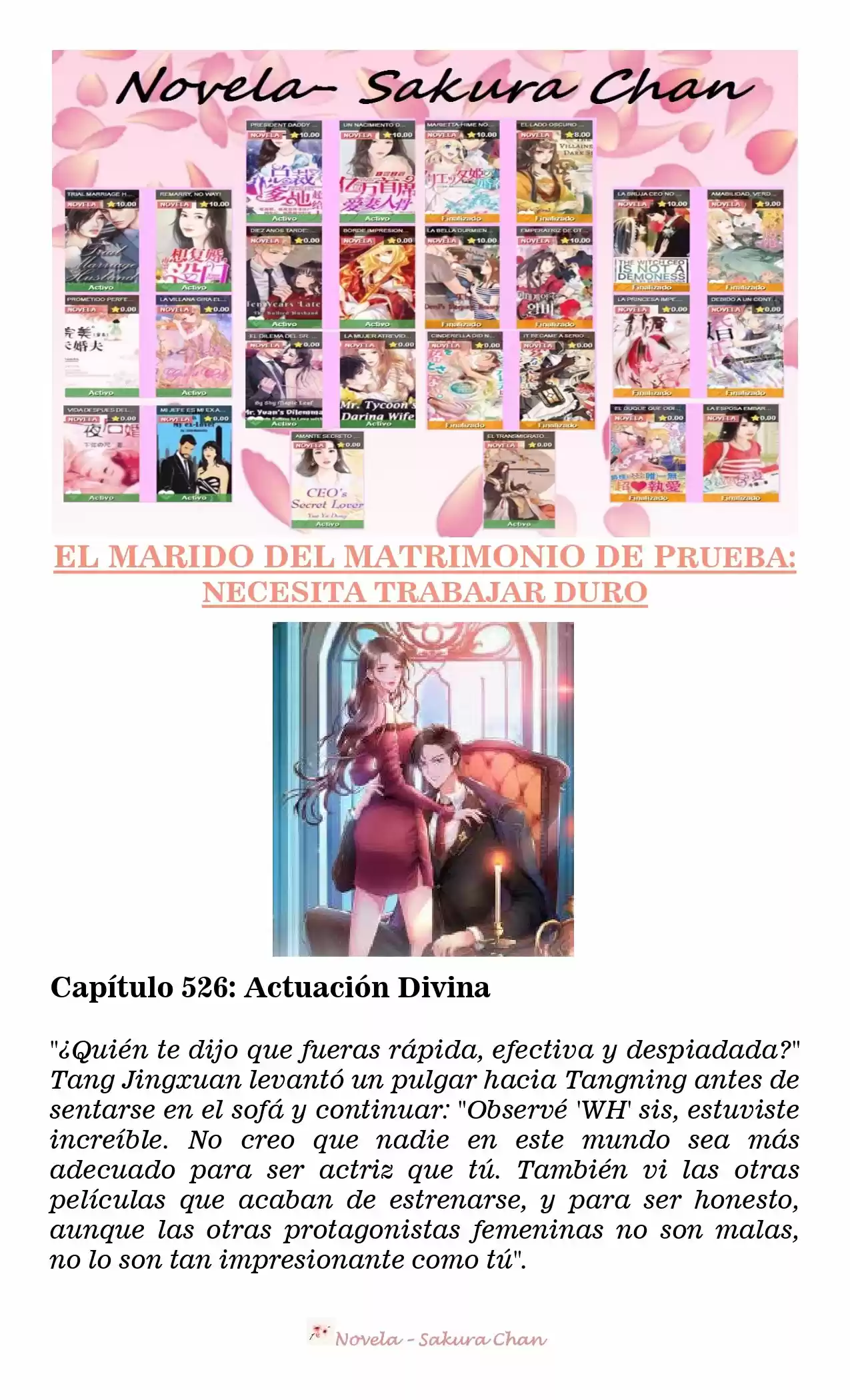 MARIDO DE PRUEBA: NECESIDAD DE TRABAJAR DURO (Novela) - Capítulo 526 - Página 1 - LectorTMOo