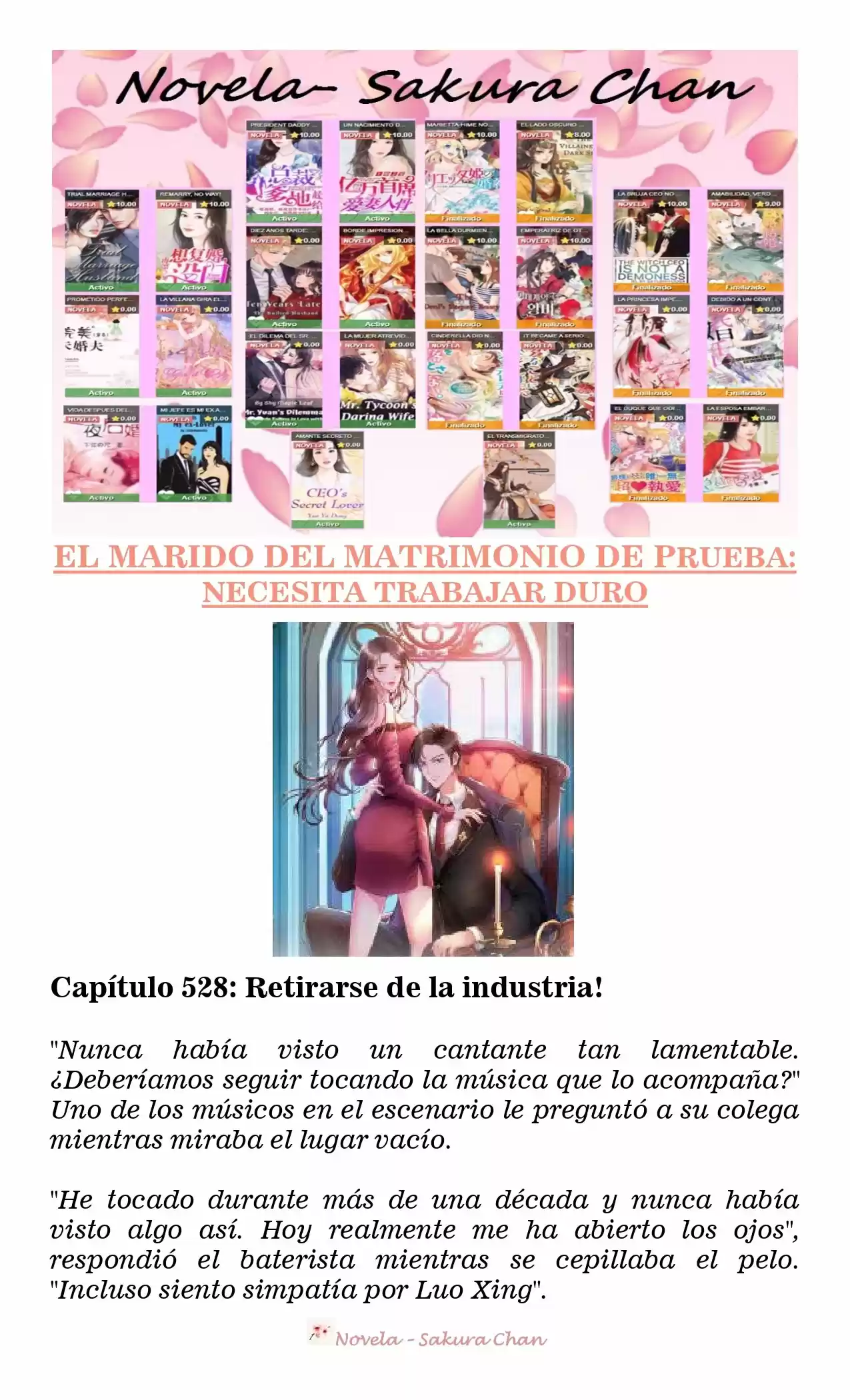 MARIDO DE PRUEBA: NECESIDAD DE TRABAJAR DURO (Novela) - Capítulo 528 - Página 1 - LectorTMOo