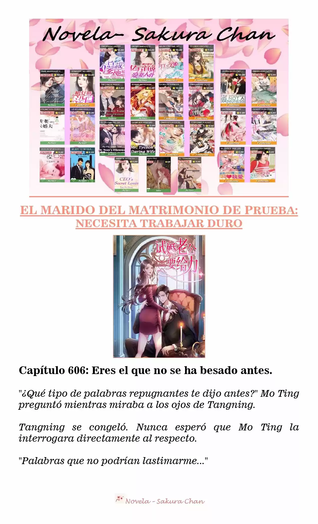 MARIDO DE PRUEBA: NECESIDAD DE TRABAJAR DURO (Novela) - Capítulo 606 - Página 1 - LectorTMOo