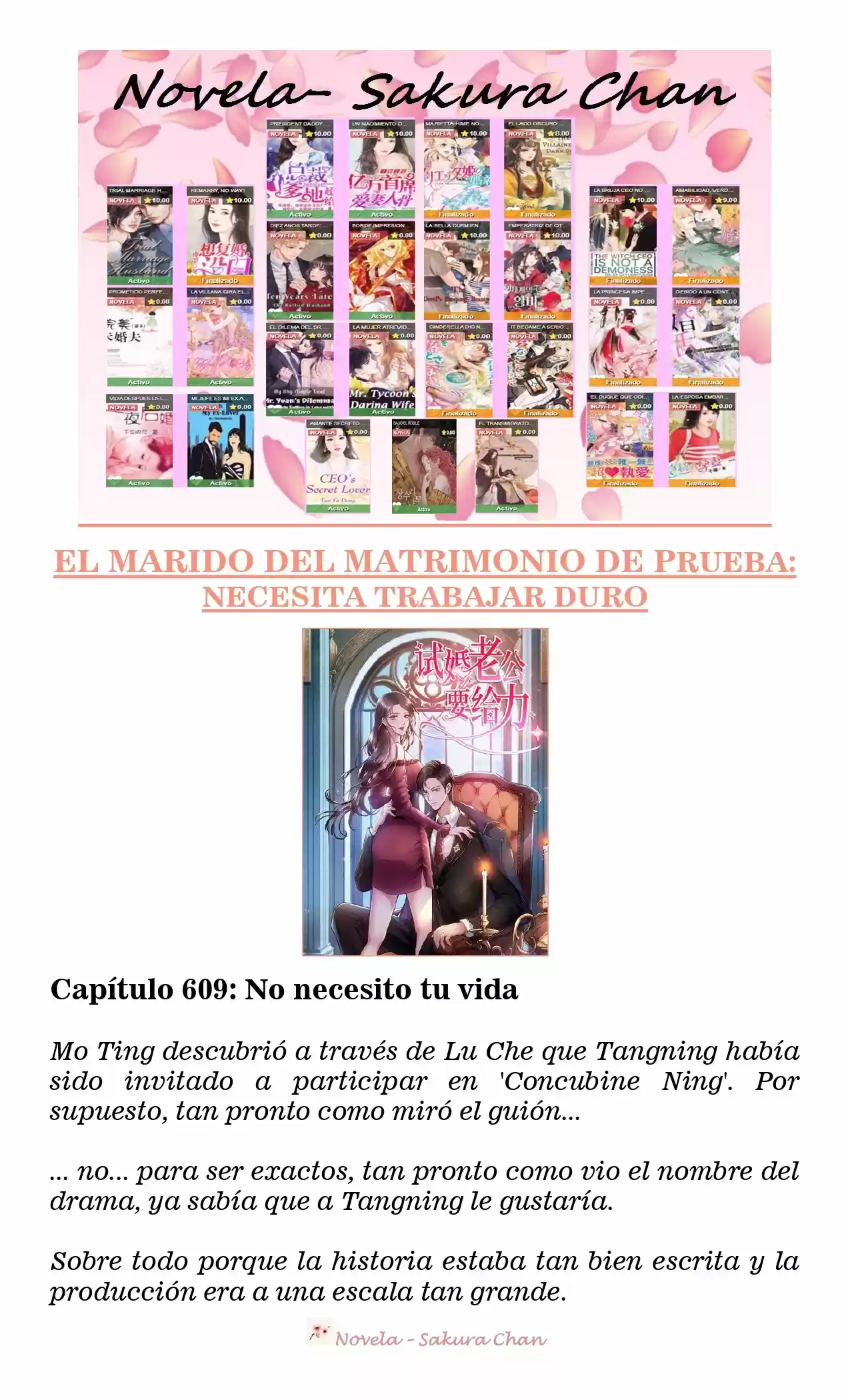 MARIDO DE PRUEBA: NECESIDAD DE TRABAJAR DURO (Novela) - Capítulo 609 - Página 1 - LectorTMOo