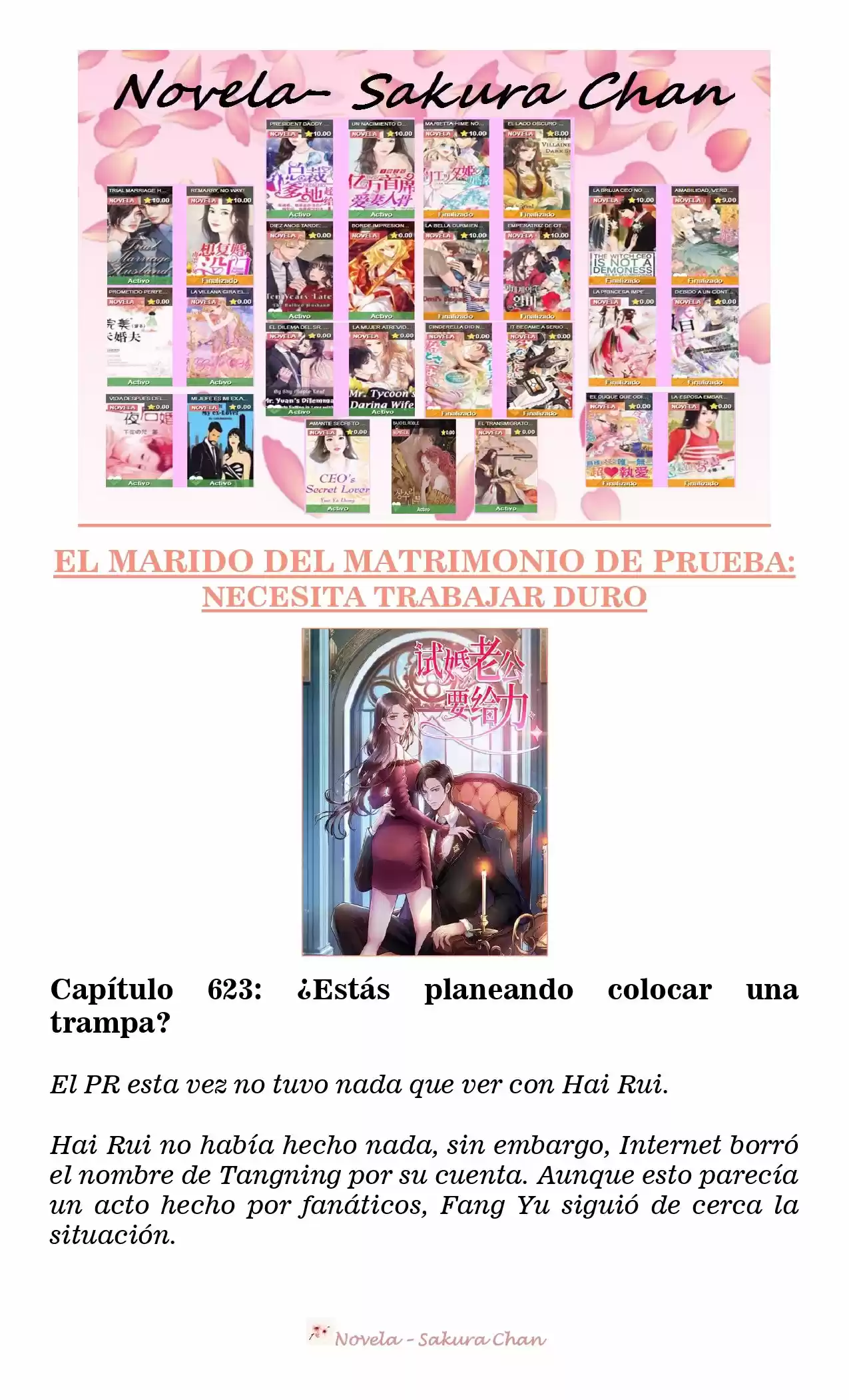 MARIDO DE PRUEBA: NECESIDAD DE TRABAJAR DURO (Novela) - Capítulo 623 - Página 1 - LectorTMOo