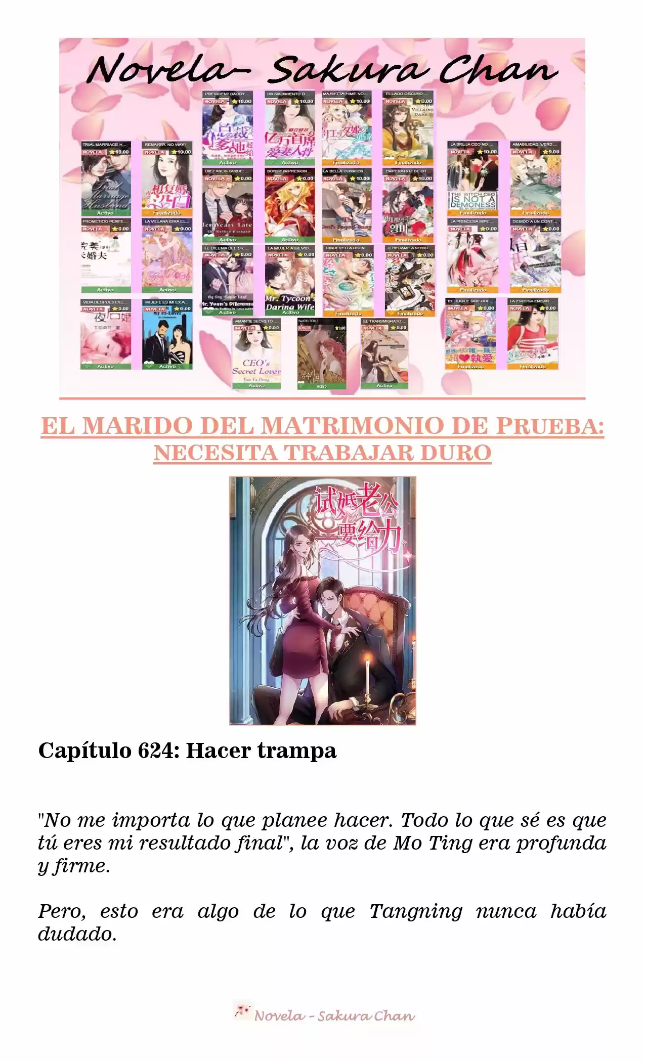 MARIDO DE PRUEBA: NECESIDAD DE TRABAJAR DURO (Novela) - Capítulo 624 - Página 1 - LectorTMOo