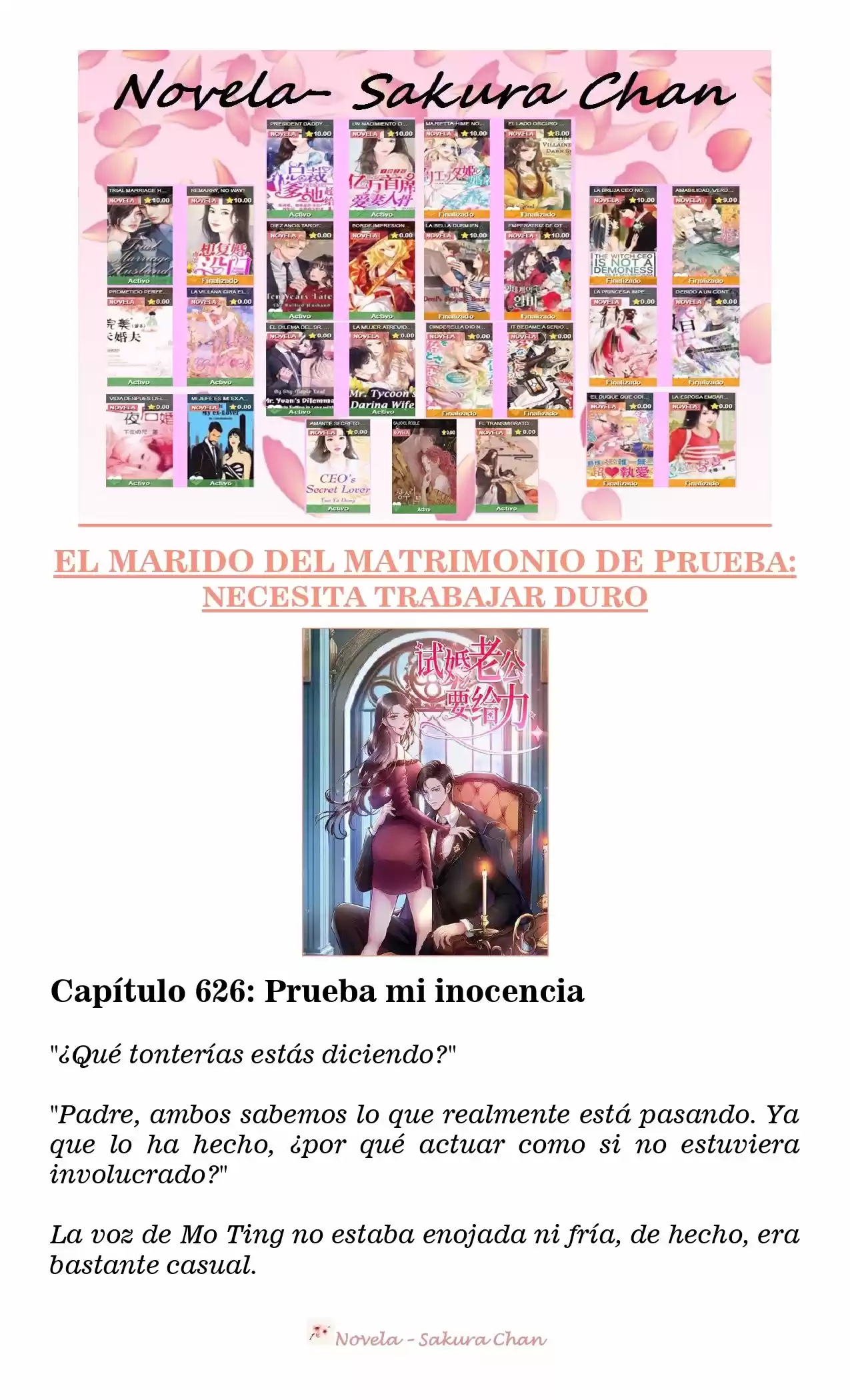 MARIDO DE PRUEBA: NECESIDAD DE TRABAJAR DURO (Novela) - Capítulo 626 - Página 1 - LectorTMOo