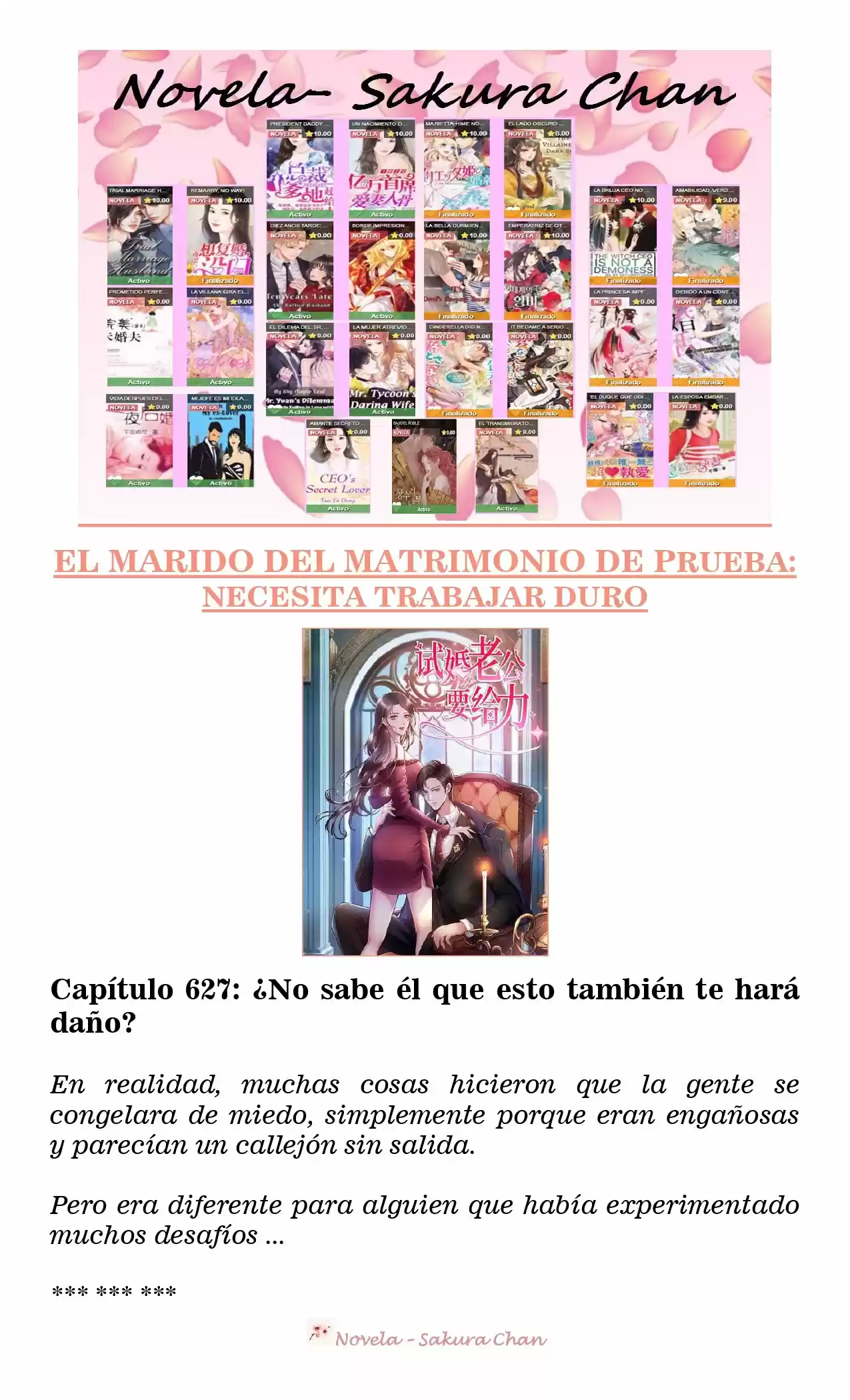 MARIDO DE PRUEBA: NECESIDAD DE TRABAJAR DURO (Novela) - Capítulo 627 - Página 1 - LectorTMOo